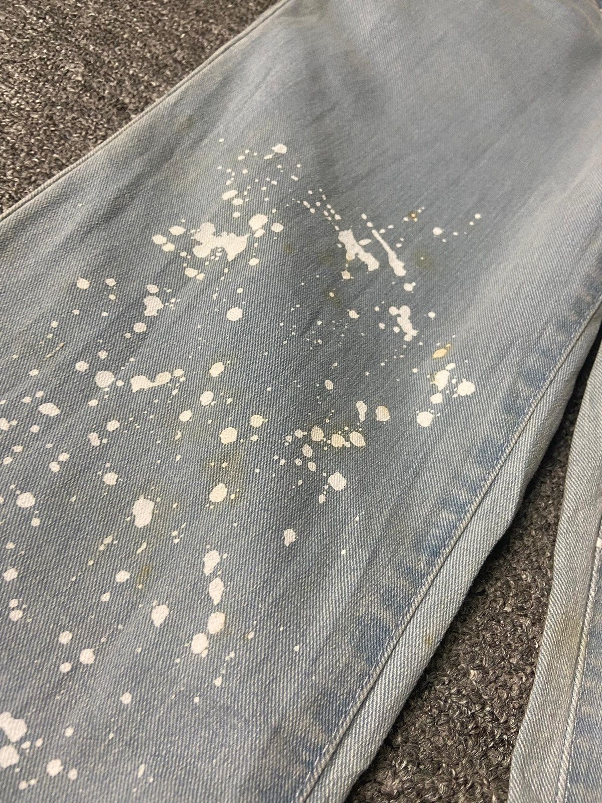 Japanese Brand KALOC x Yonbino Flare Jeans with Paint Splatter (165) Size 28" / US 6 / IT 42 - 9 Thumbnail