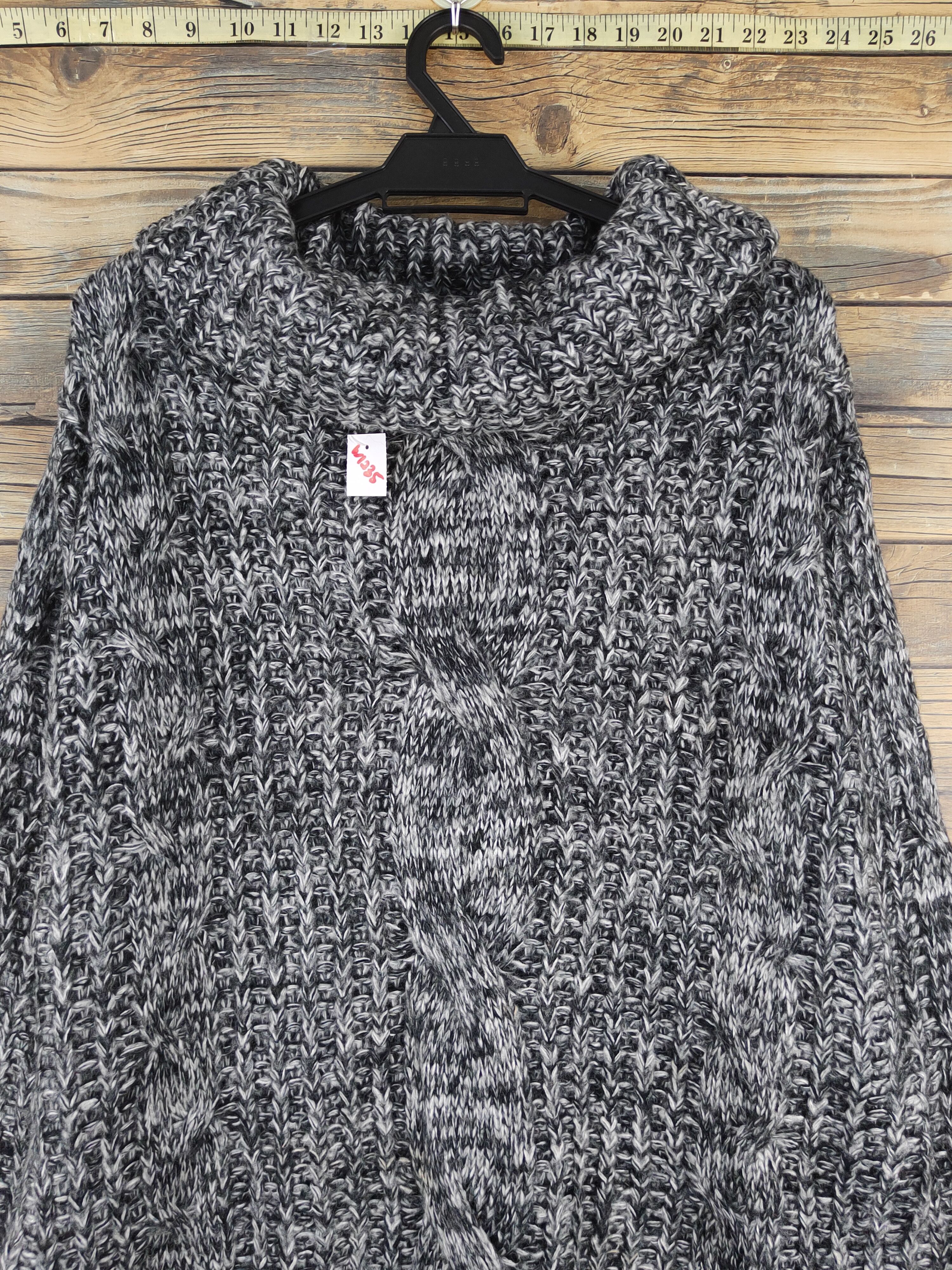 Japanese Brand Sugar Spoon Black White Knitwear Sweatshirts #W1235 Size US XL / EU 56 / 4 - 2 Thumbnail