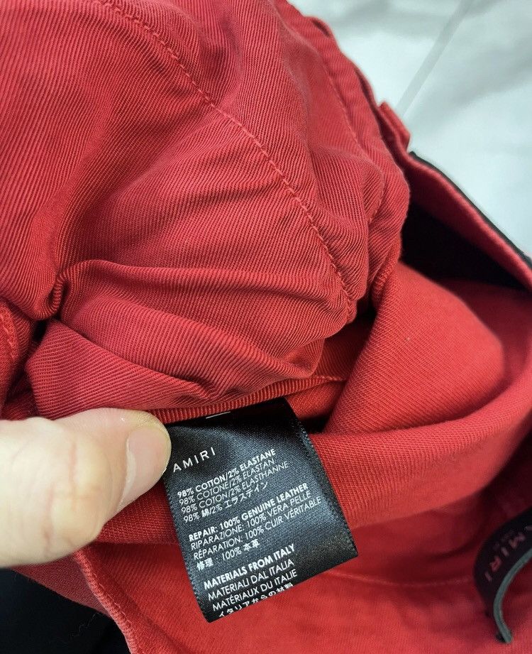 Amiri Amiri Red MX1 jeans 2412-Nextarrow Size US 30 / EU 46 - 9 Thumbnail