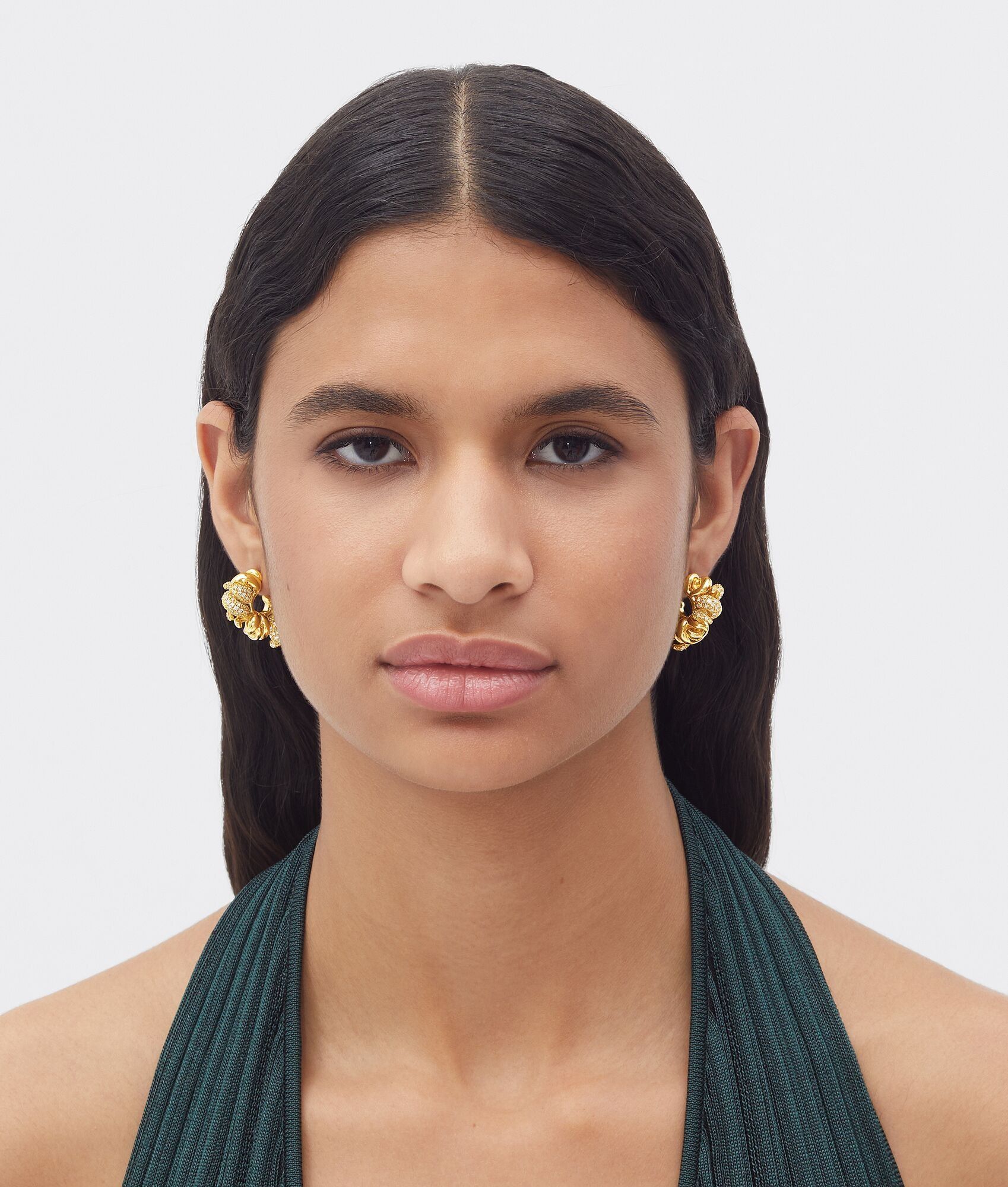 Bottega Veneta o1n1vont0425 Size: OS / Horns Earrings in Gold Size ONE SIZE - 3 Thumbnail