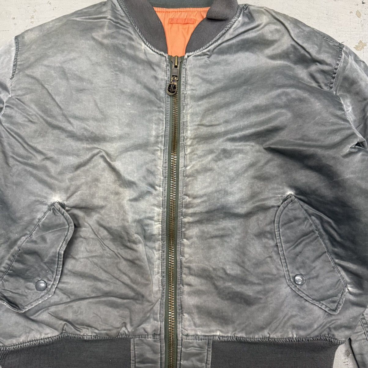 Alpha Industries 📌Vintage Bomber Jacket Ma-1 Alpha Style Usa Sun Faded Thrash Size US L / EU 52-54 / 3 - 4 Thumbnail