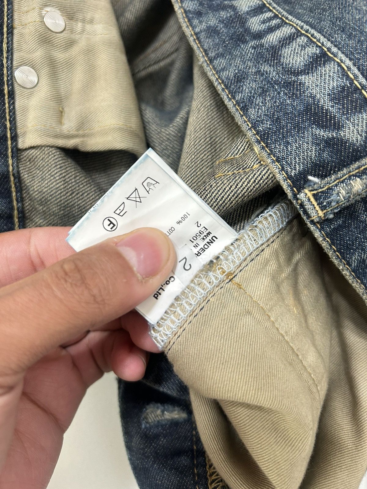 Undercover SS10 Undercover Blue Yarn 68 Denim Size US 30 / EU 46 - 13 Thumbnail