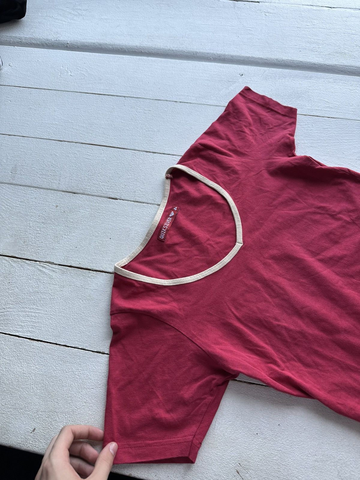 Quiksilver 🚨 QUIKSILVER SHORT SLEEVE ROXY OASIS TEE SHIRT Australia 90s Size S / US 4 / IT 40 - 2 Thumbnail