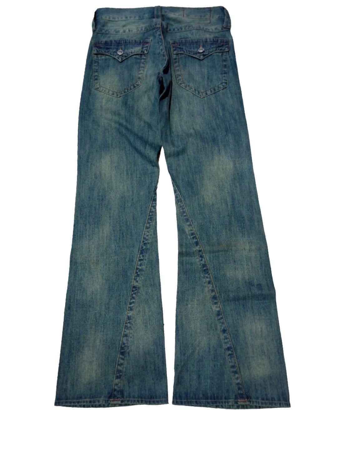 Japanese Brand 🔥SICK FLARE🔥 Dominate Mud Max Punk Rusty Low Rise Size US 35 - 2 Thumbnail