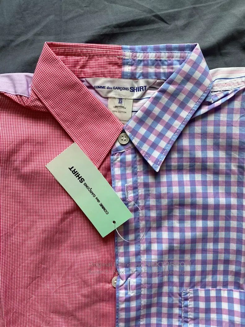 Comme des Garcons Comme Des Garcons Pattern Patchwork Short Shirt Size XS / US 0-2 / IT 36-38 - 3 Thumbnail