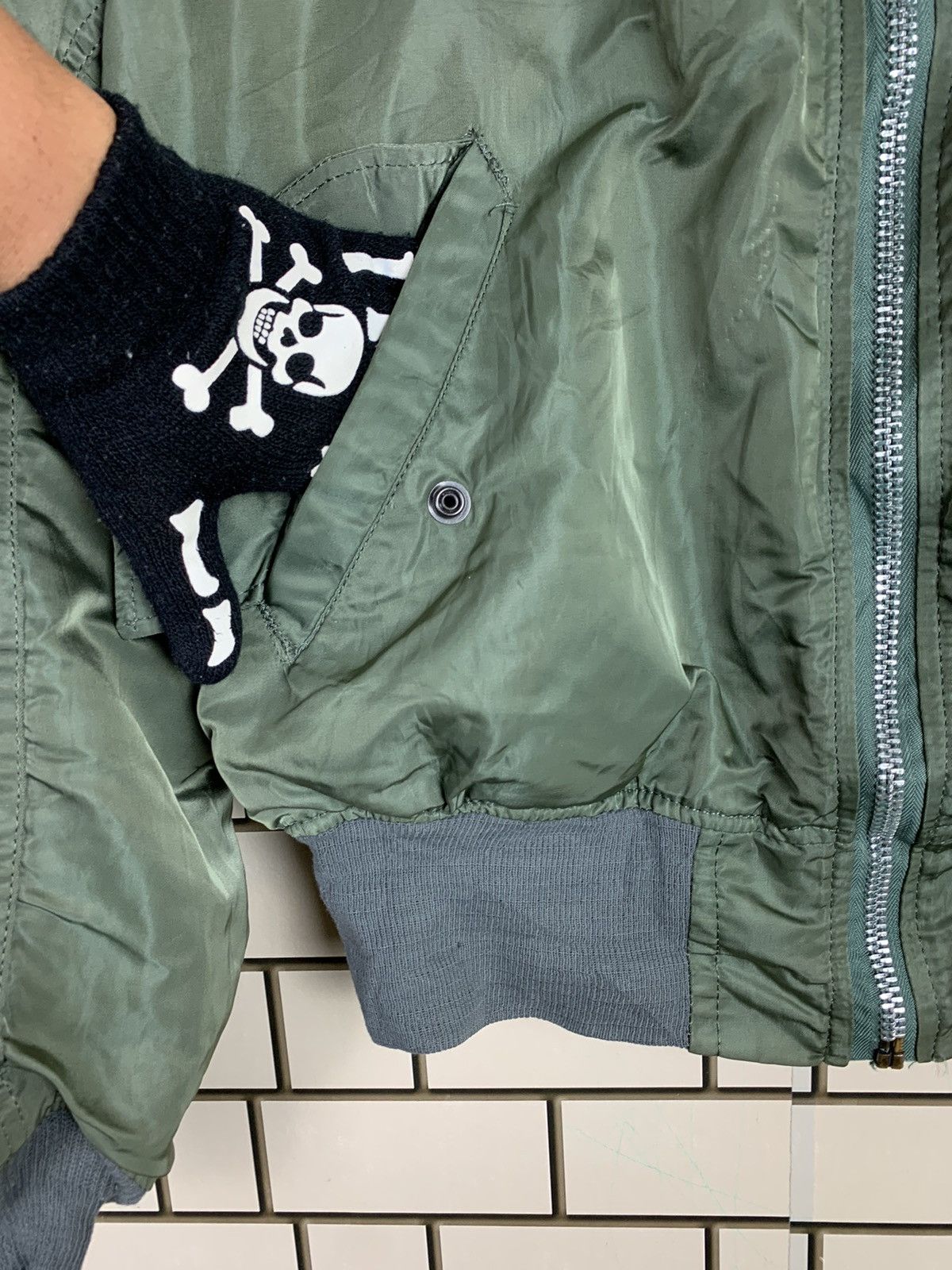 Alpha Industries × Vintage Vintage Military Alpha MA-1 Flyer Bomber Jacket Size US L / EU 52-54 / 3 - 11 Thumbnail