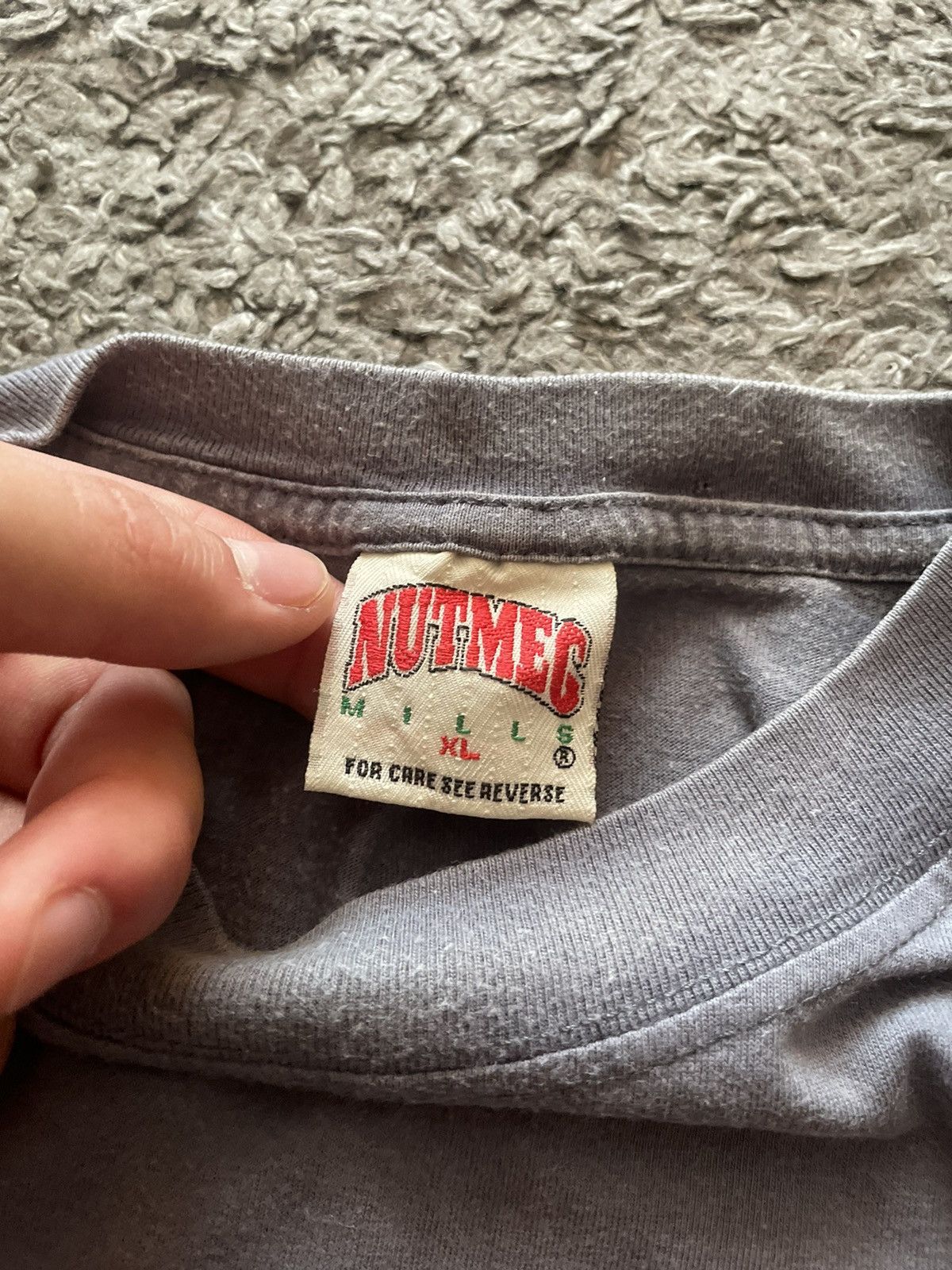 Nutmeg × Vintage 90s Nutmeg Mills Streetwear Vintage Big Logo Rare Y2k Size US XL / EU 56 / 4 - 9 Thumbnail