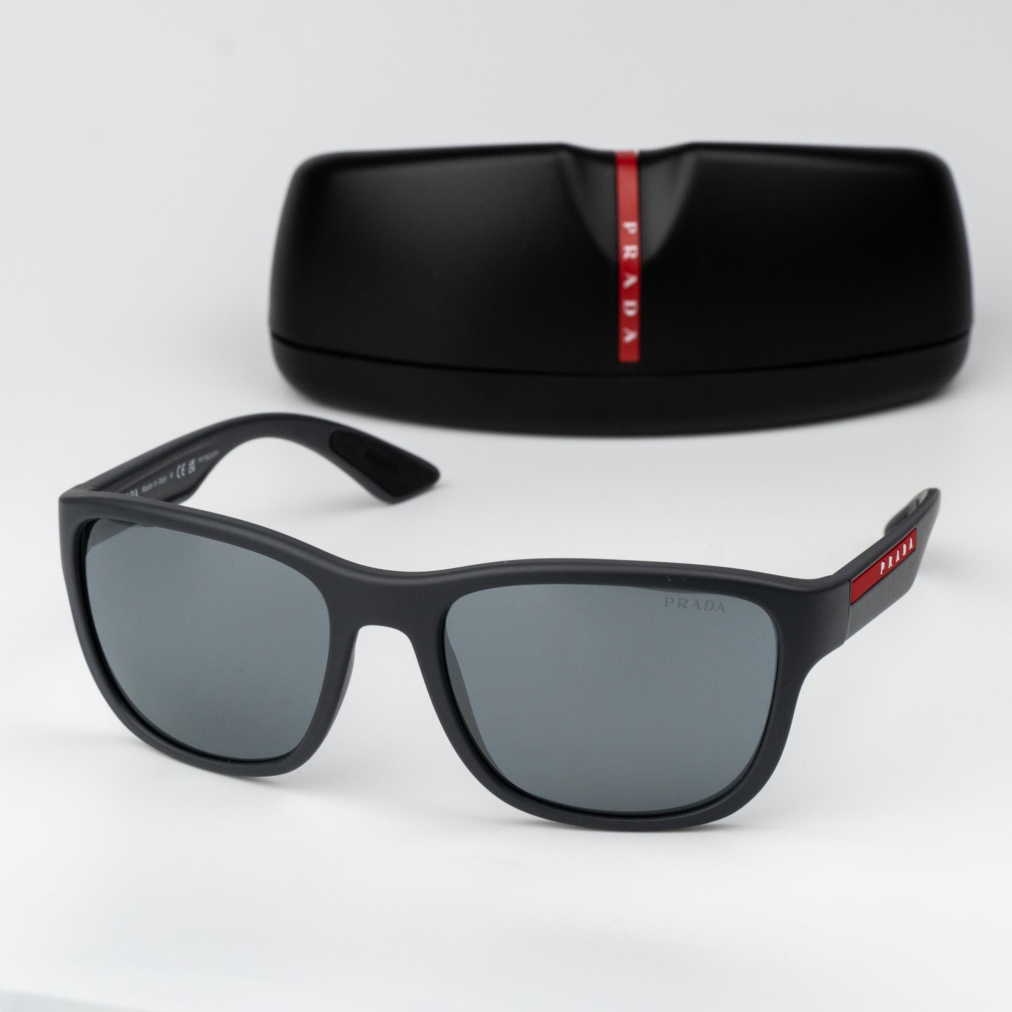 NEW Prada Linea Rossa PS01YS 1BO02U Black Brown Mirror Single Lens Sunglasses Prada NEW Prada Linea Rossa PS01YS 1BO02U Unisex Sunglasses  main image 2