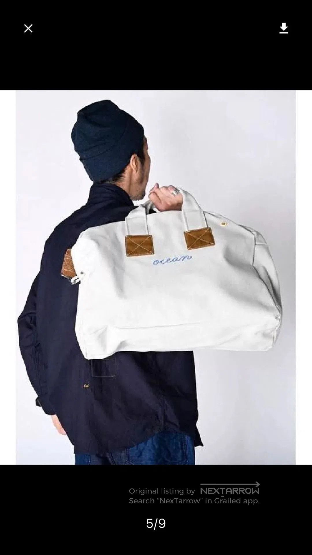 45rpm 45R Canvas Boston Tote Bag. Size ONE SIZE - 1 Thumbnail