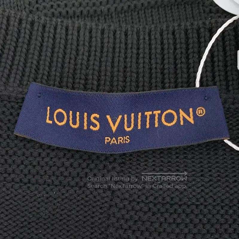 Louis Vuitton Louis Vuitton Black Cotton Knit Sweater for Men . Size US XS / EU 42 / 0 - 5 Thumbnail