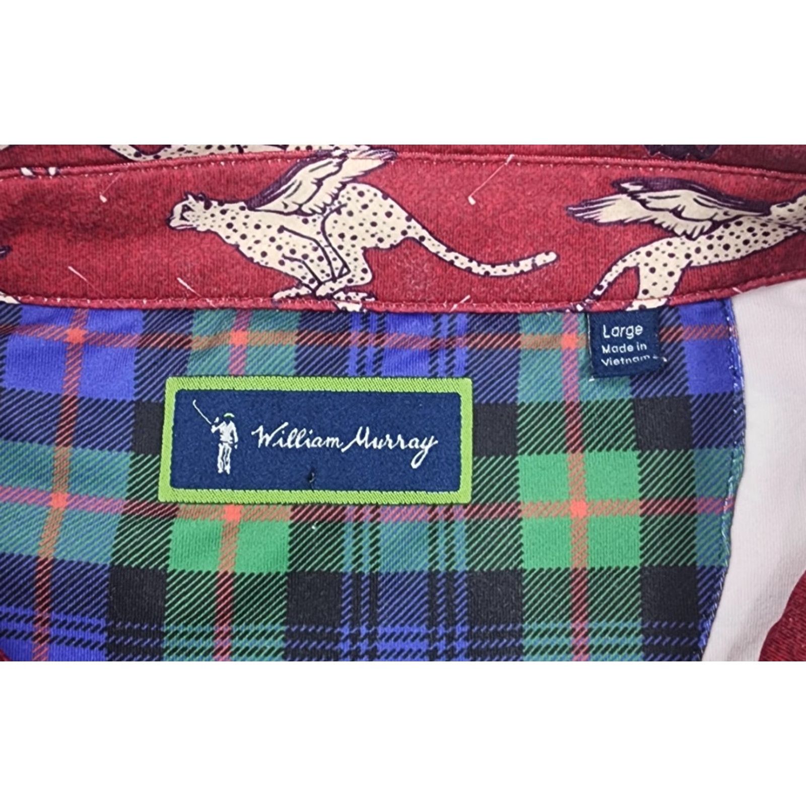 Vintage VINTAGE Bill William Murray Polo Shirt Mens Large Red Golf Performance Stretch Size US L / EU 52-54 / 3 - 5 Thumbnail