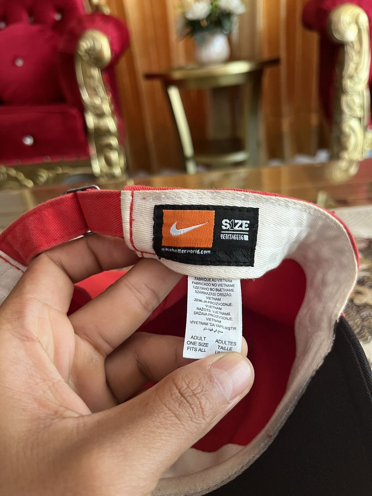 Nike × Vintage 90’s Nike Center Logo Hat Size ONE SIZE - 7 Thumbnail