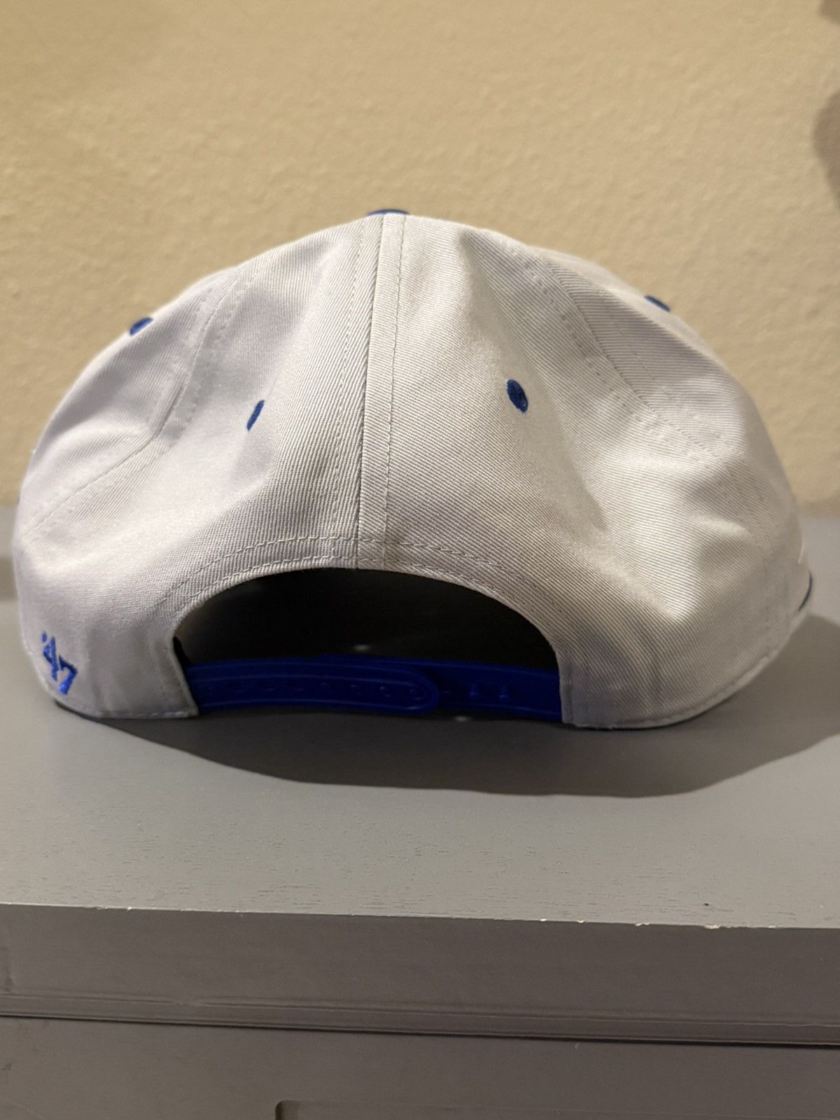 47 Brand Los Angeles Dodgers ‘47 Hitch Snapback Hat White Blue NWT Size ONE SIZE - 4 Thumbnail