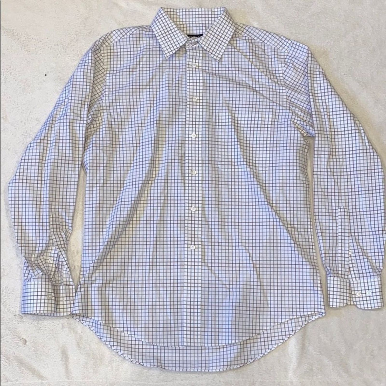 Jos. A. Bank Joseph A. Bank Button Down Shirt Brown and White | Sz M Size US M / EU 48-50 / 2 - 2 Thumbnail