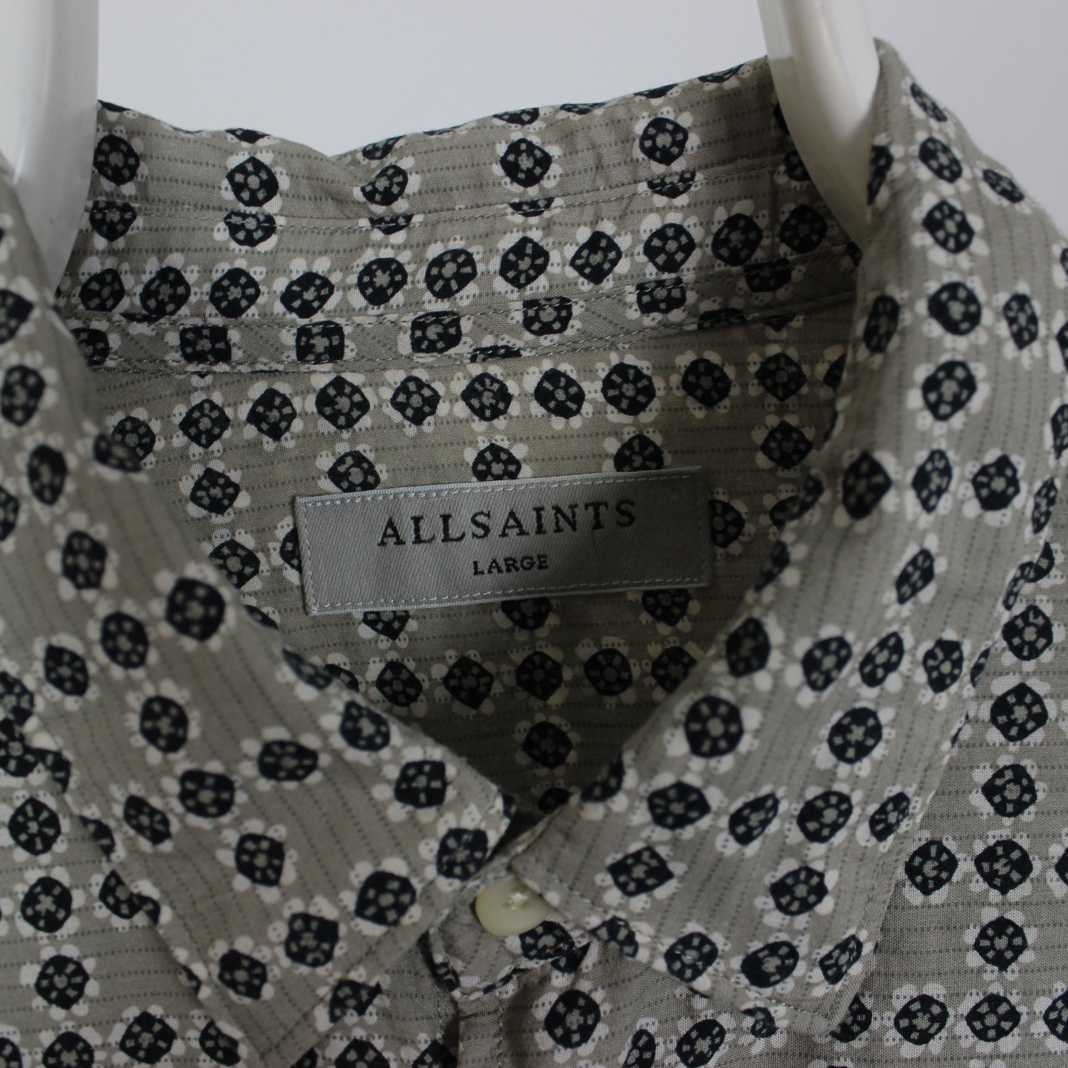 Allsaints Allsaints shirt men cotton Grid Ls shirt L Size US L / EU 52-54 / 3 - 7 Thumbnail