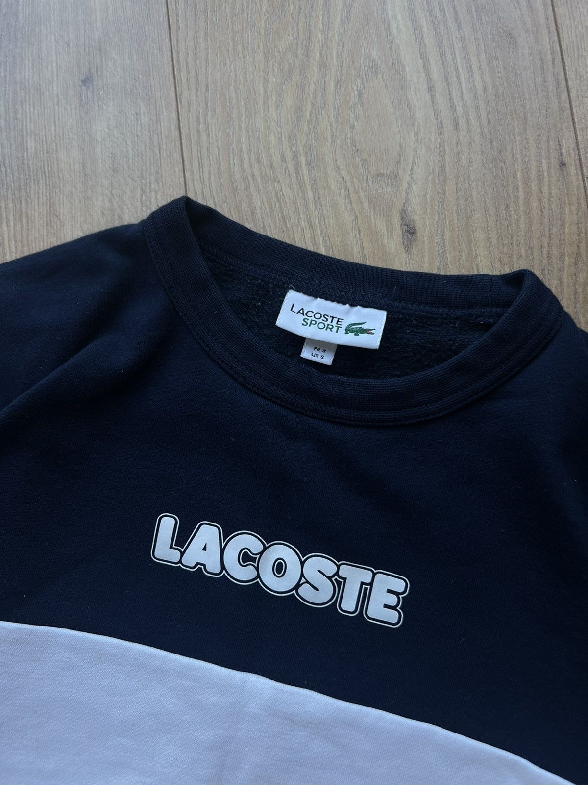 Lacoste LACOSTE SPORT DRILL BIG LOGO VINTAGE Y2K CREWNECK RARE Size US S / EU 44-46 / 1 - 7 Thumbnail