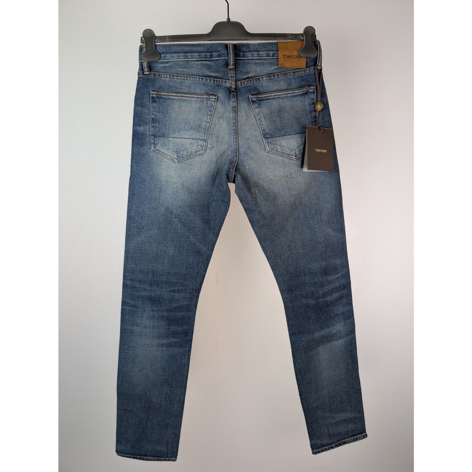Tom Ford o1rshd1 Slim Fit Denim Jeans in Washed Dark Indigo Size US 32 / EU 48 - 12 Thumbnail