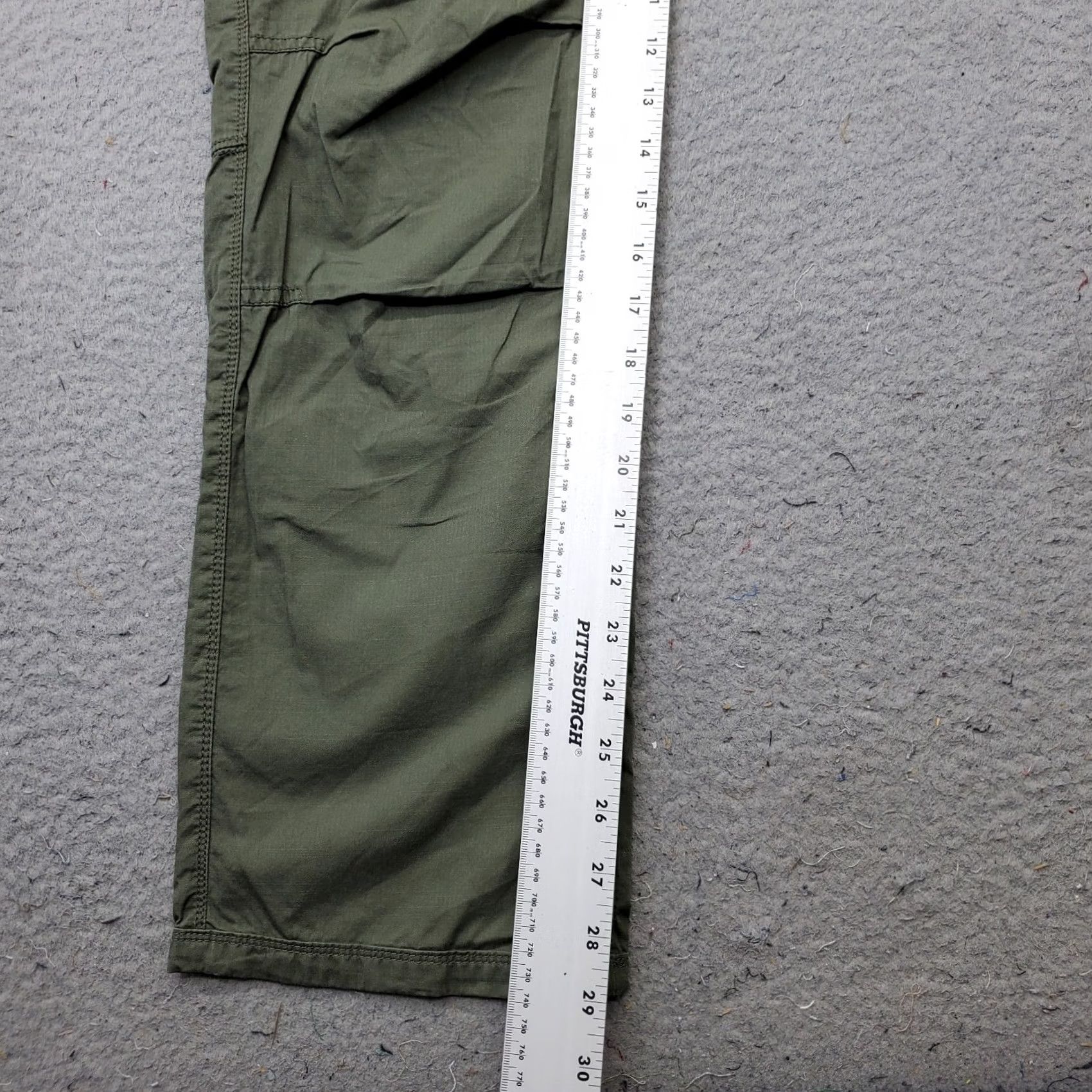 Vintage Helix Cargo Pants Mens 32x30 Green Rugged Flex Utility Workwear Straight Leg Size US 32 / EU 48 - 4 Thumbnail