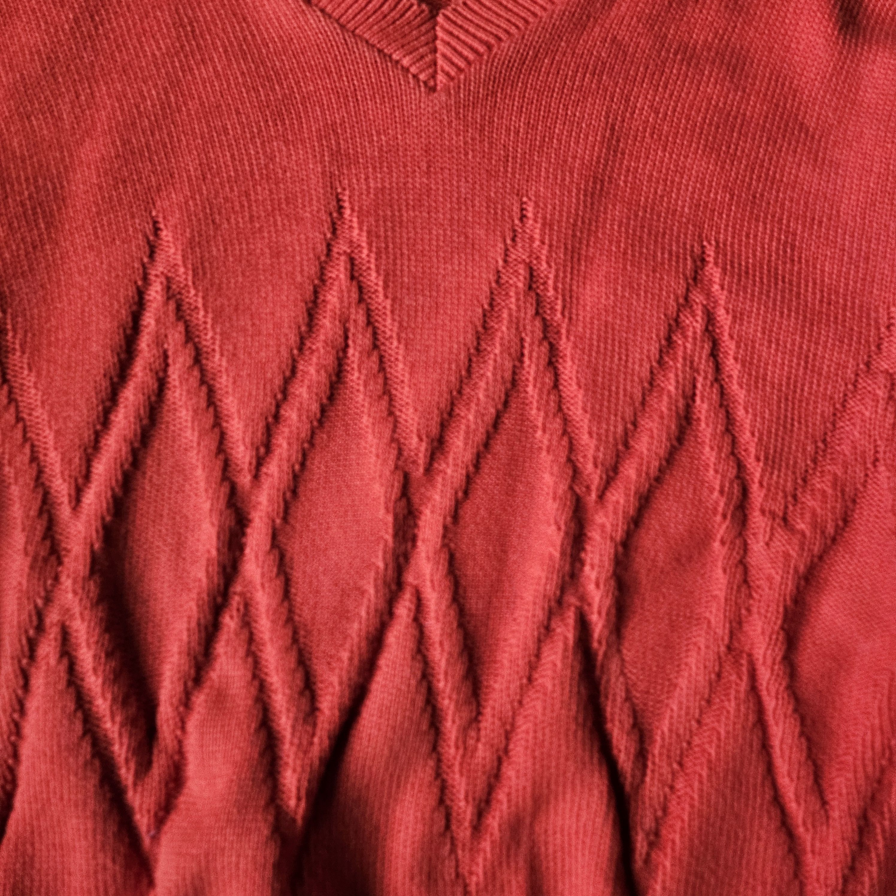 Lands' End × Vintage Vintage 80s 90s Land's End V Neck Sweater Made in USA Size S / US 4 / IT 40 - 4 Thumbnail