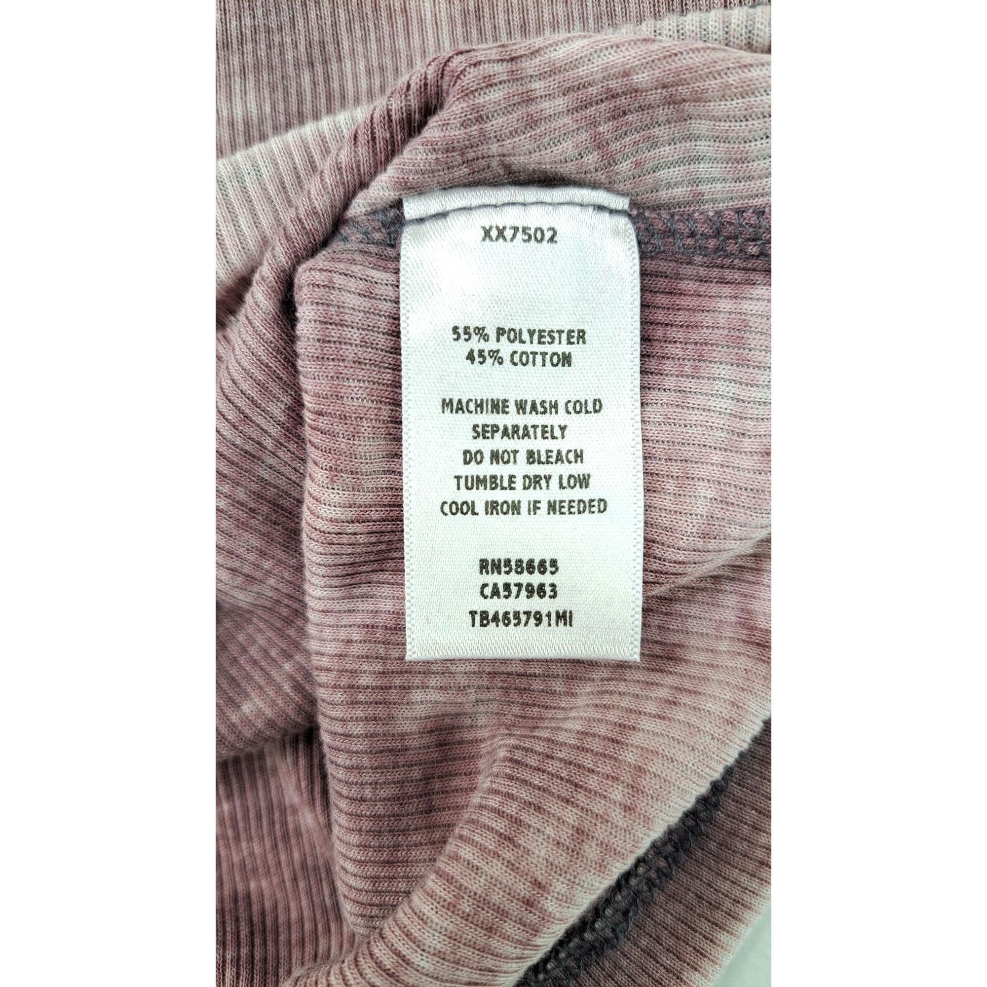 Treasure & Bond Treasure & Bond Women Medium Top Blouse V-Neck Purple Ribbed Size M / US 6-8 / IT 42-44 - 5 Thumbnail