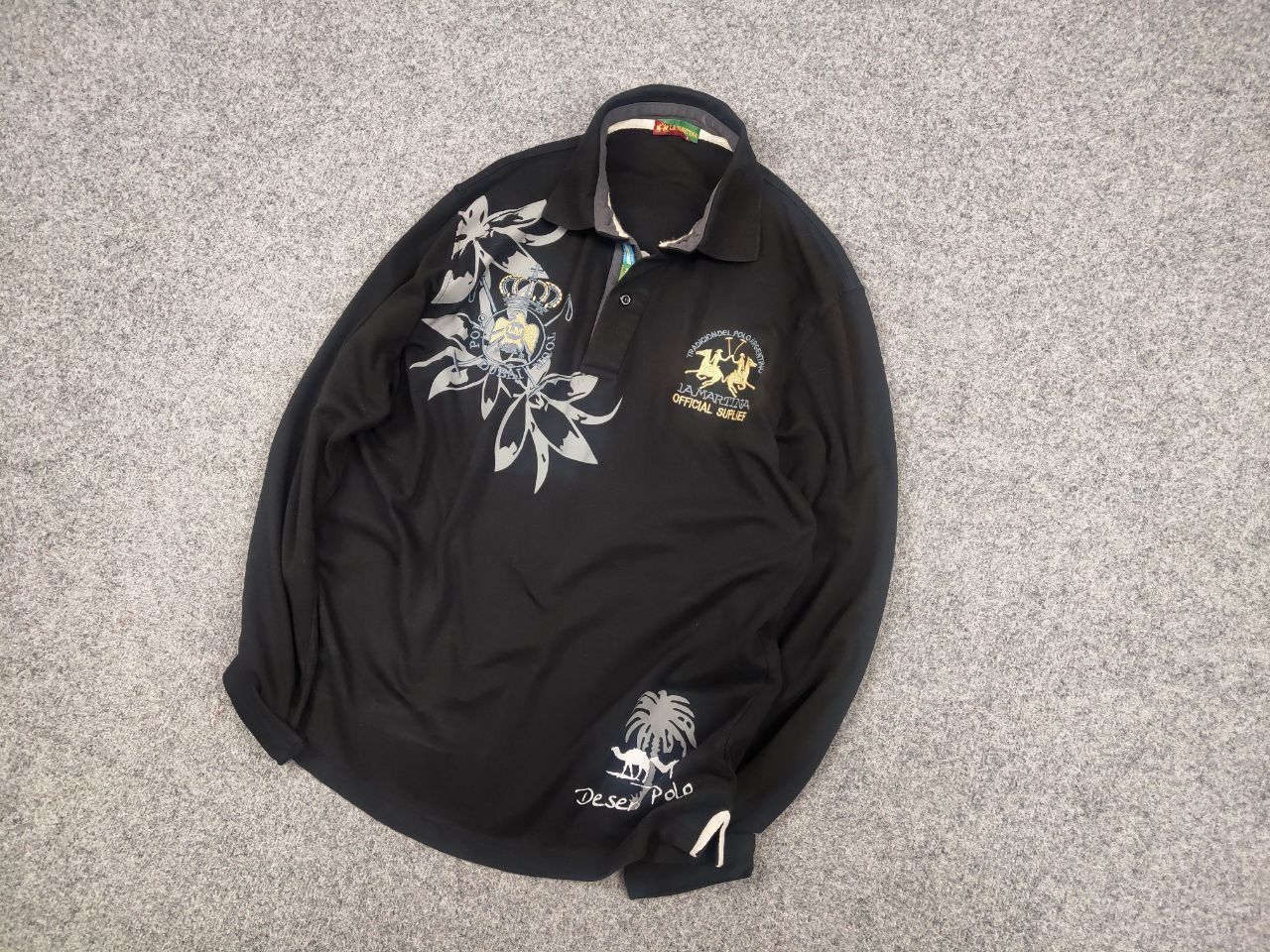 La Martina La Martina Vintage Dubai Logo Long sleeve Polo Ralph lauren Size US L / EU 52-54 / 3 - 4 Thumbnail