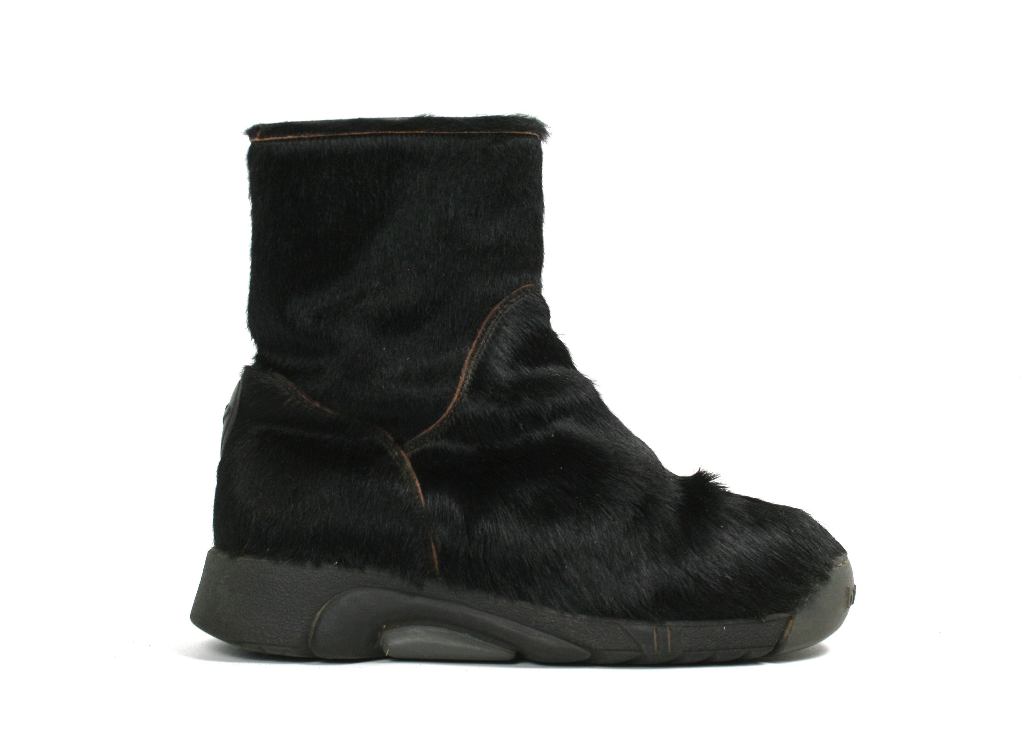 Japanese Brand Bumper 00S Y2K Pony Hair Fur Zip Chewbacca Boots Vintage Size US 7 / IT 37 - 1 Thumbnail