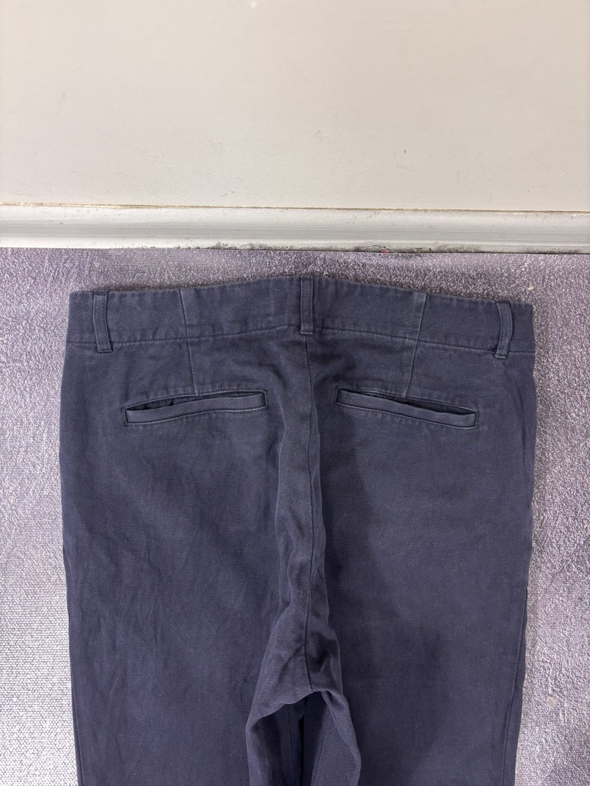 A.P.C. A.P.C. Rue Madame Paris Men’s Navy Blue Cotton Linen Pants Size US 30 / EU 46 - 15 Thumbnail
