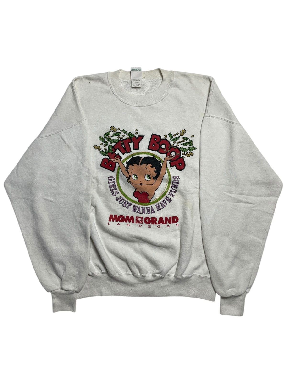 Cartoon Network 1990’s Betty Boop MGM Grand Graphic Sweathshirt Size US XL / EU 56 / 4 - 1 Thumbnail