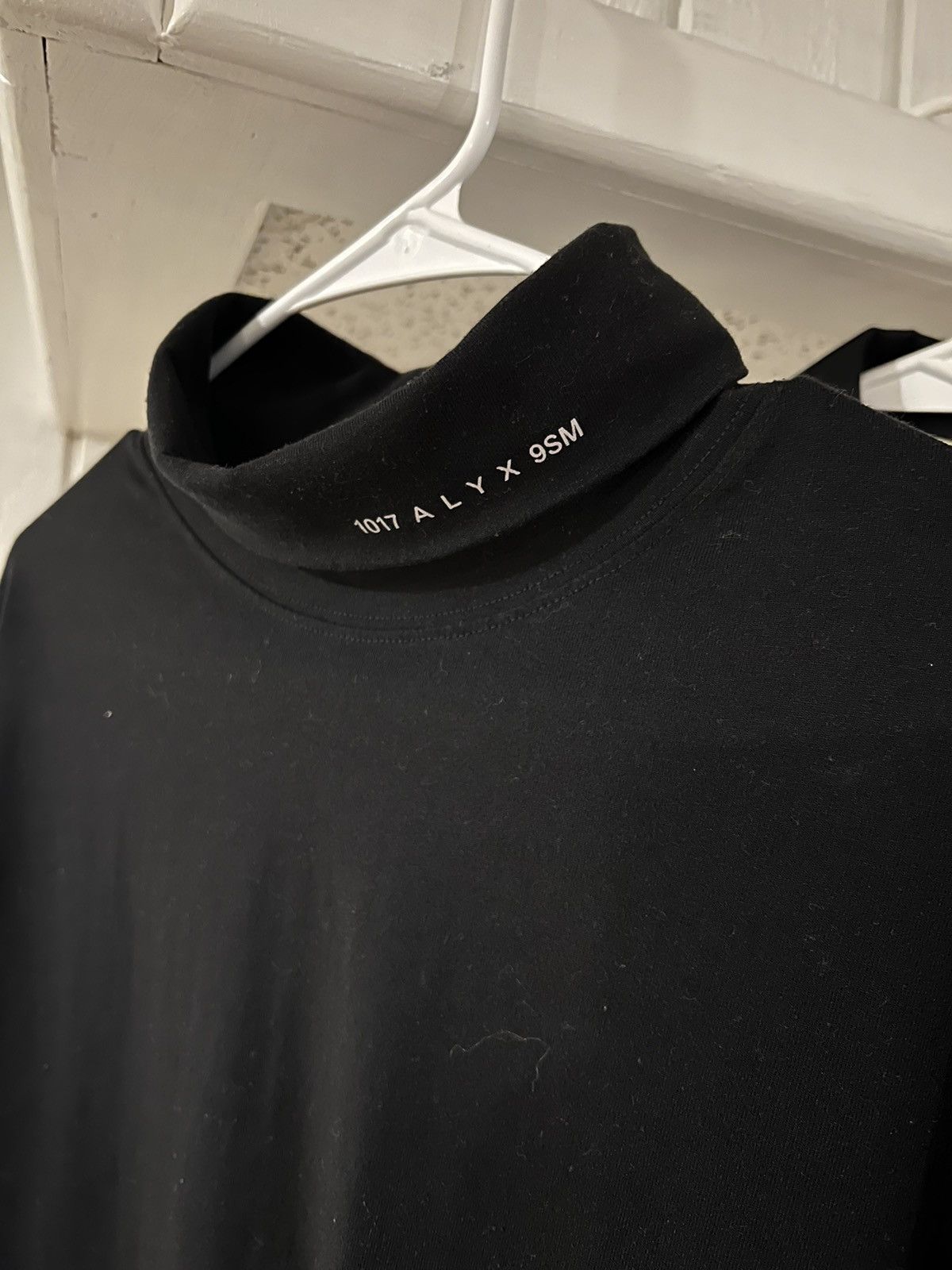 image of 1017 Alyx 9Sm Black Visual Logo Roll Turtleneck, Men's (Size Medium)