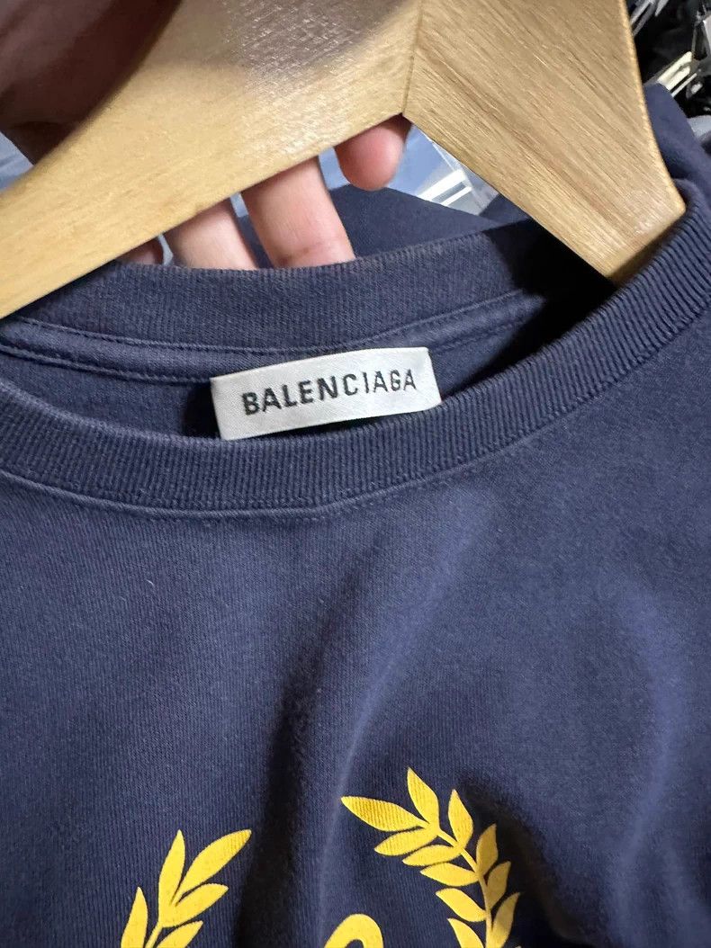 Balenciaga Balenciaga Wheat Logo Short Sleeve T-Shirt Size US S / EU 44-46 / 1 - 4 Thumbnail