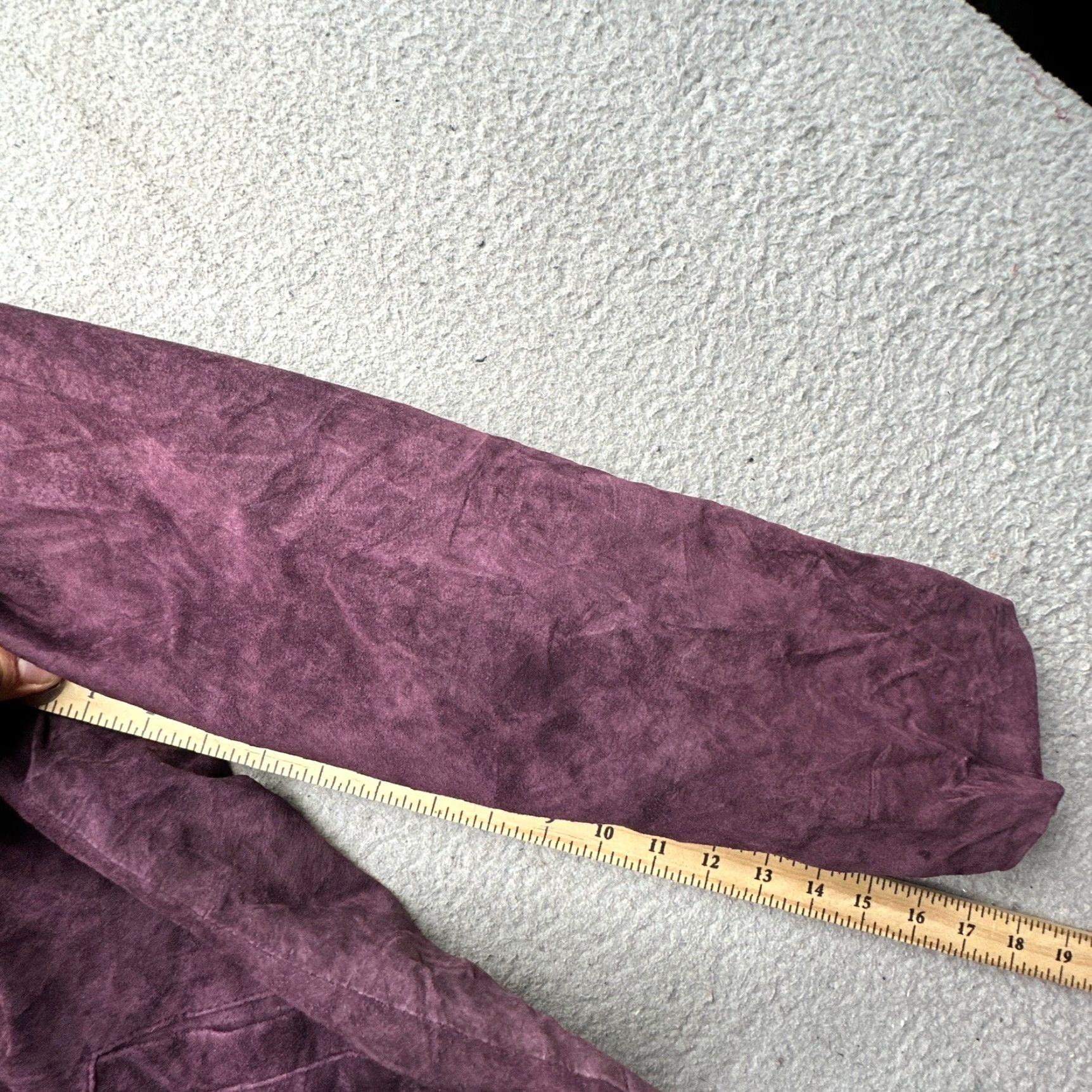 Vintage VINTAGE Brandon Thomas Suede Leather Jacket Womens Medium Purple Lined Bomber Jacket Size M / US 6-8 / IT 42-44 - 4 Thumbnail