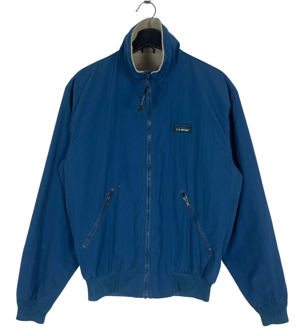 希少柄80's L.L.Bean THREE SEASON JACKET VTG 80s 90s Mens LL Bean Rain Jacket Large Camping Hiking Red