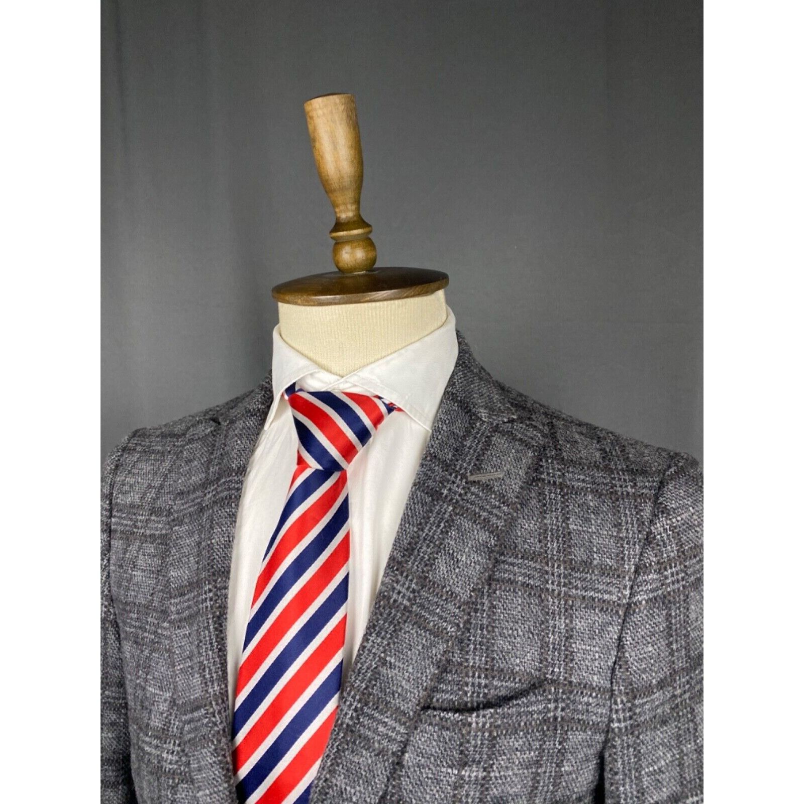 Etro ETRO Men's Gray Wool Checked Blazer Sportcoat Jacket Size 48 Size 48R - 5 Thumbnail