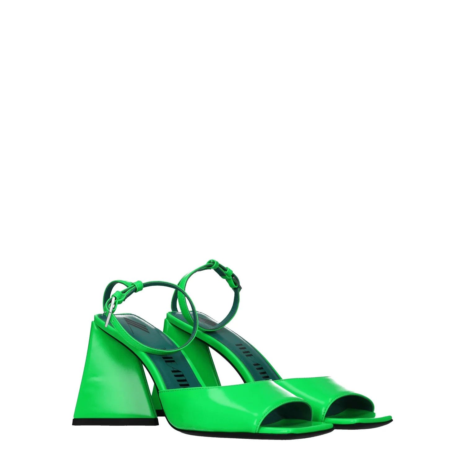 The Attico ob1o1e1224 Leather Sandals in Green Size US 6 / IT 36 - 2 Thumbnail