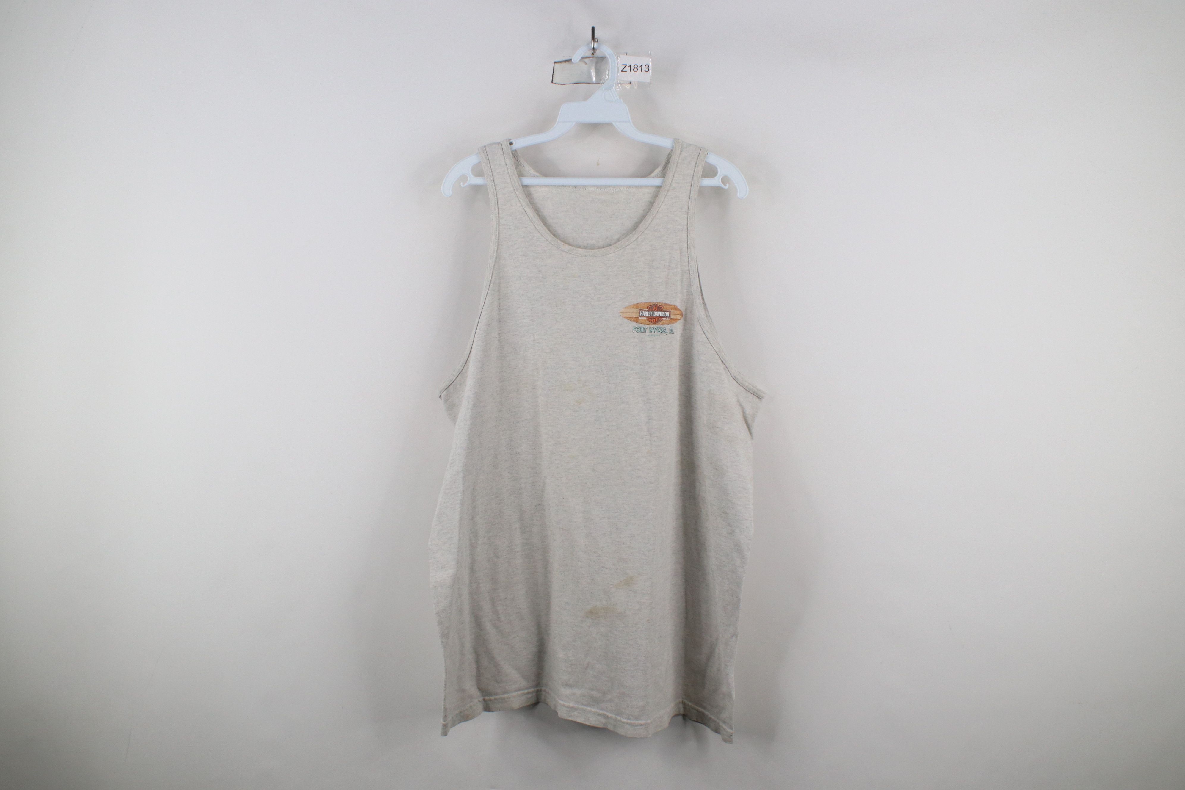 Harley Davidson × Vintage Vintage Y2K Harley Davidson Spell Surfing Tank Top T-Shirt Size US XL / EU 56 / 4 - 1 Thumbnail