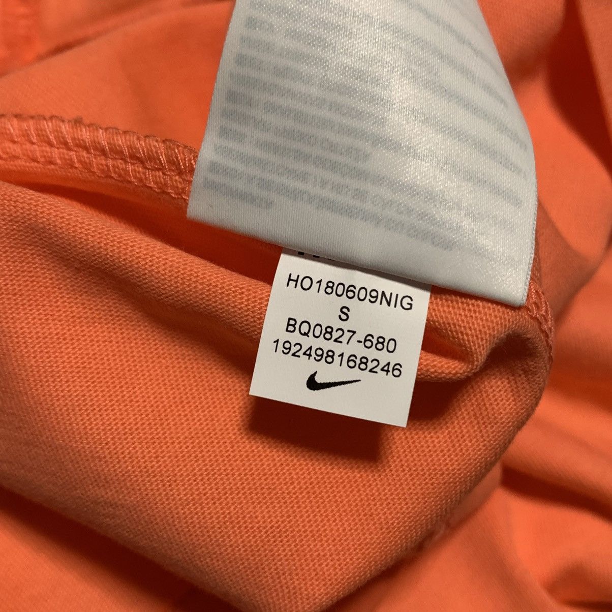 Off-White Off White Nike Small NRG A6 Tie Graphic Orange Tee Virgil Size US S / EU 44-46 / 1 - 8 Thumbnail