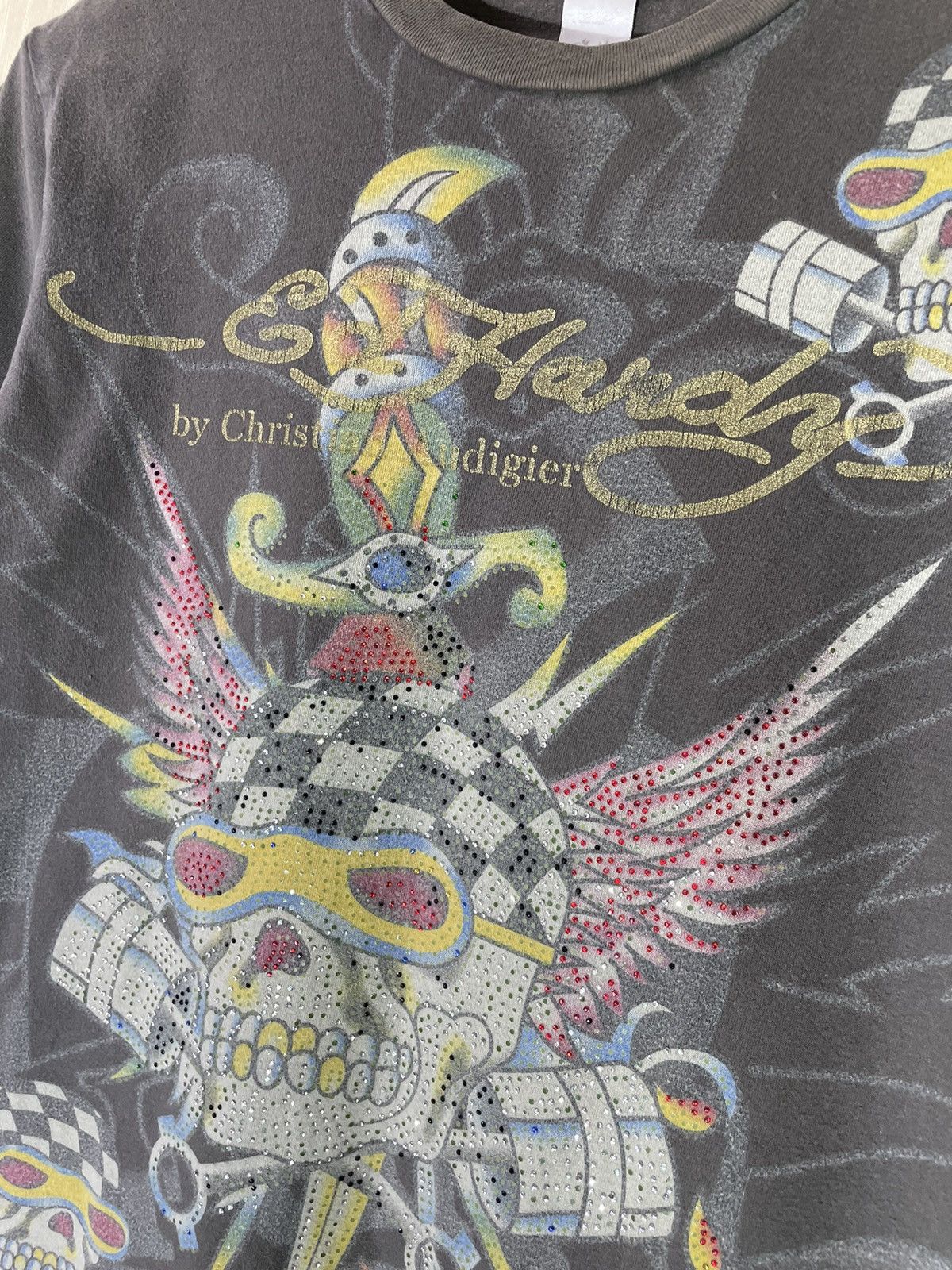 Ed Hardy × Vintage Ed hardy vintage streetwear T shirt Size US S / EU 44-46 / 1 - 6 Thumbnail
