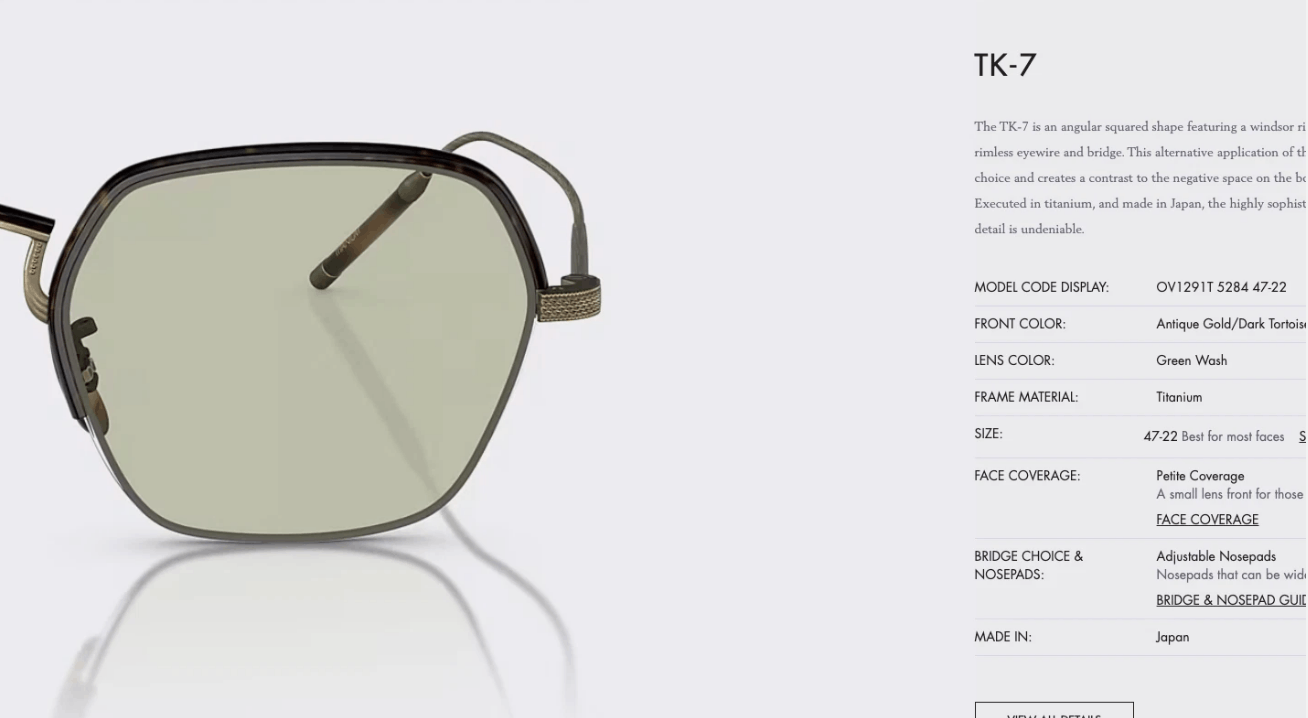 Oliver Peoples OLIVER PEOPLES TAKUMI TK-7 Optical Size ONE SIZE - 4 Thumbnail