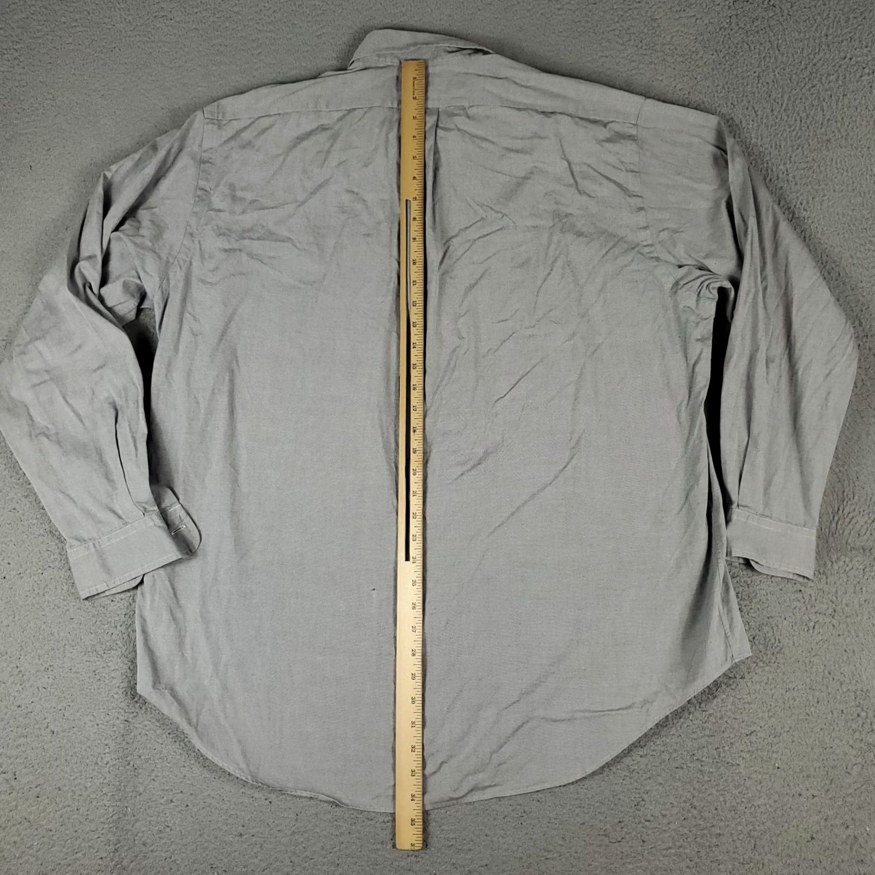 Ralph Lauren Ralph Lauren Shirt Mens 17.5 Gray Pony Dress Button Up Long Sleeve Size 48R - 4 Thumbnail