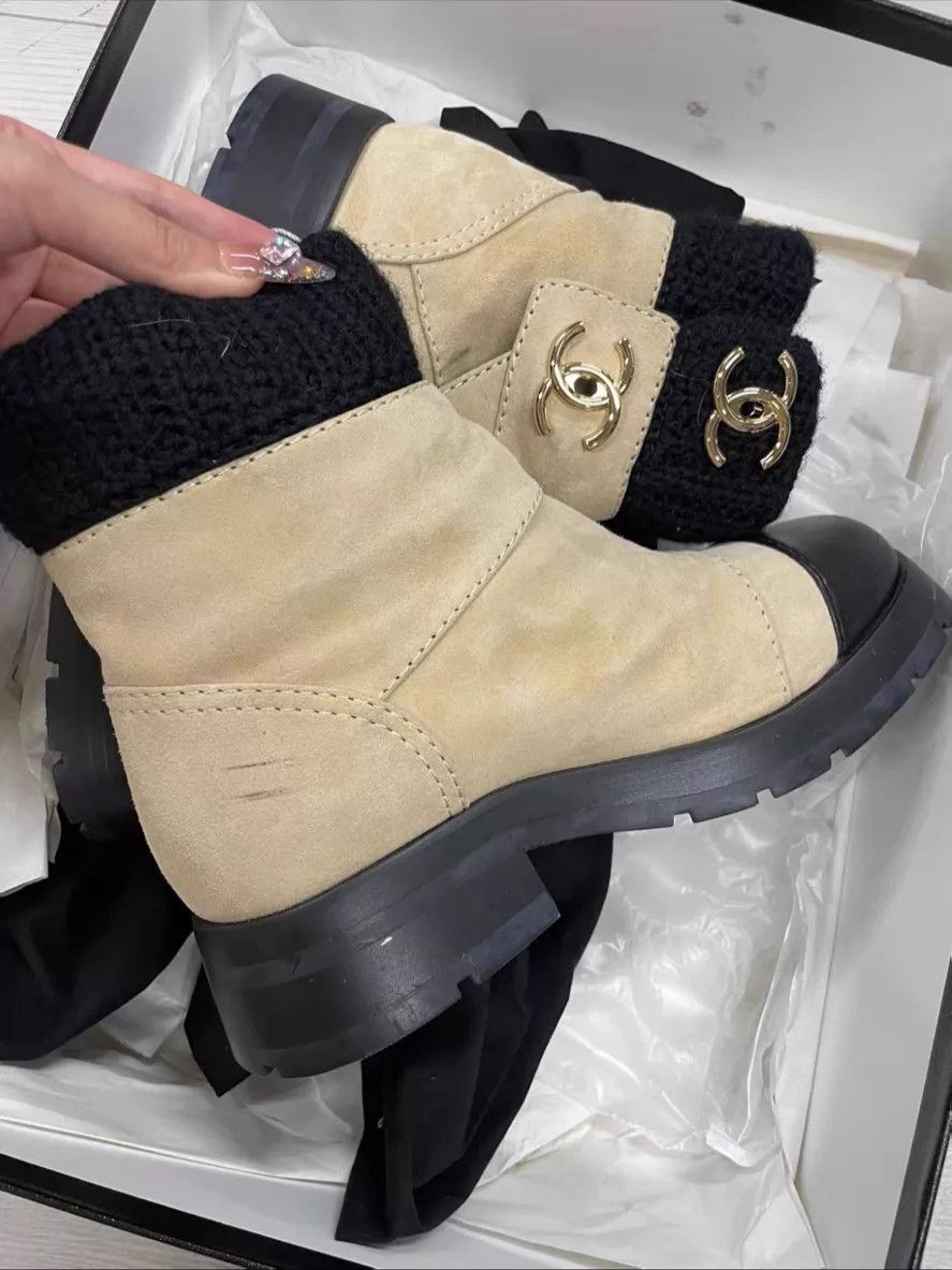 Chanel Chanel Short Boots 36 with Box & Dust Bag Size US 5.5 / IT 35.5 - 3 Thumbnail
