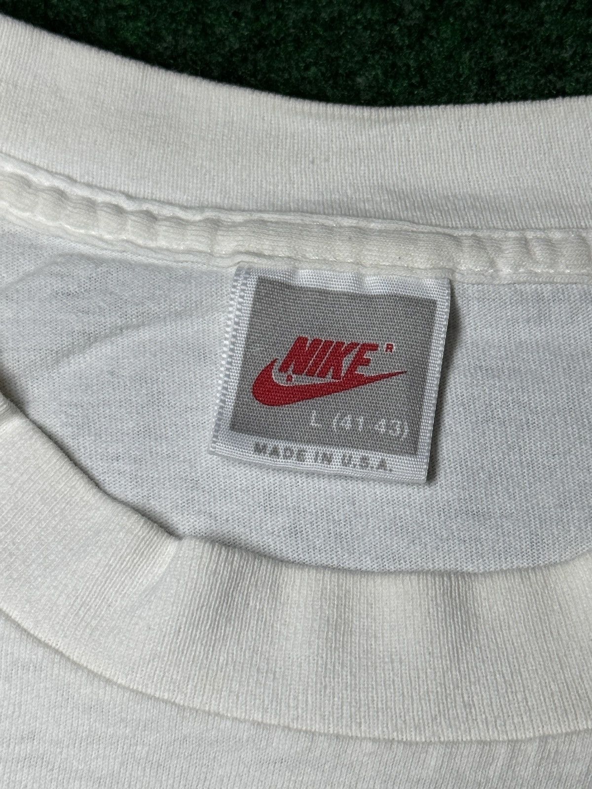 Nike × Vintage Vintage 90s RARE Nike United States Navy Just Do It T Shirt Size US L / EU 52-54 / 3 - 3 Thumbnail