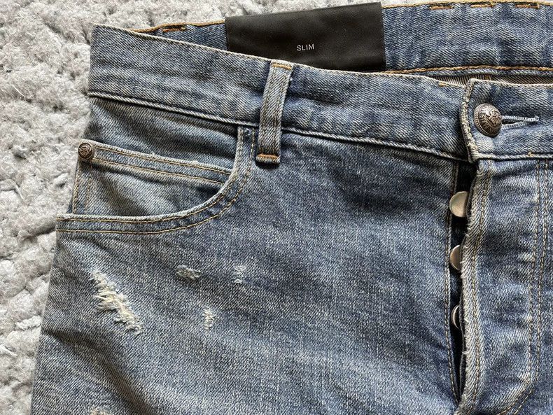 Balmain Balmain Balmain Destroy stretch jeans-2507 Size US 29 - 3 Thumbnail
