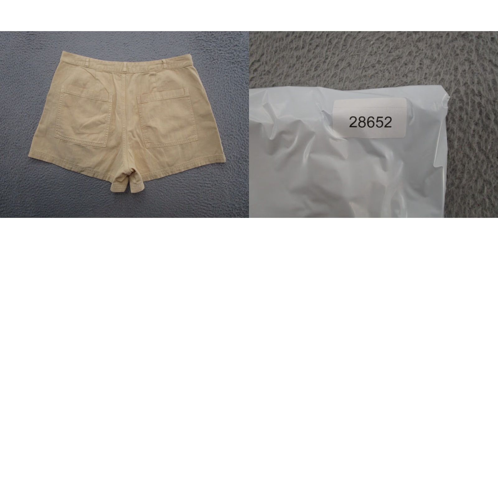 Vintage VINTAGE Universal Thread Women’s Beige Shorts Size 14 Cotton Blend High Rise Mom NEW Size 36" / US 14 / IT 50 - 8 Thumbnail