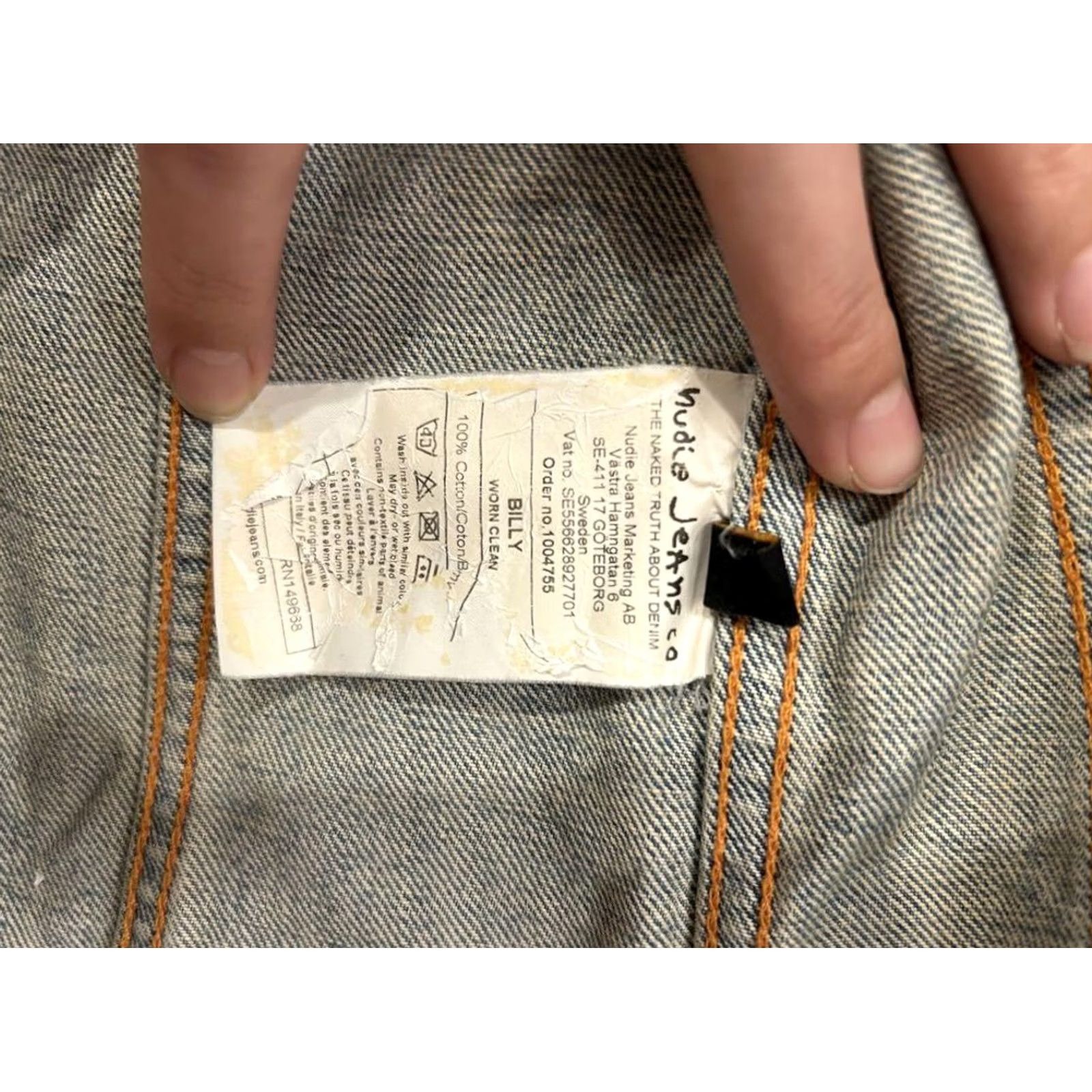 Nudie Jeans Nudie Jeans Co Denim Jacket Light Blue S Size Vintage Jacket Men Size US 29 - 6 Thumbnail