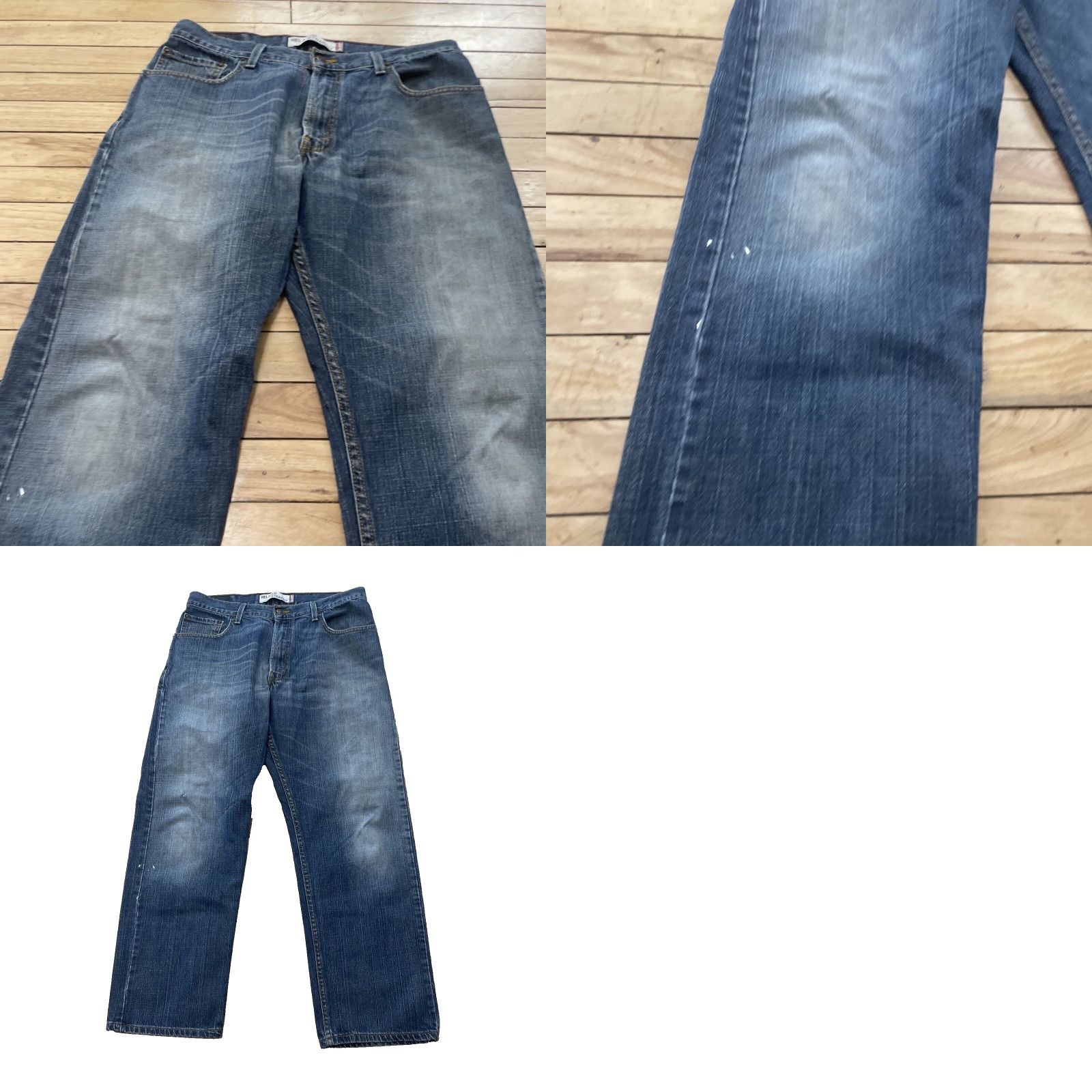 Levi's VINTAGE Levi's 559 Jeans Men 32x28 Relaxed Straight Blue Paint Grunge Y2k Denim 5-Pocket Classic Denim Blue Mens Size US 32 / EU 48 - 11 Thumbnail