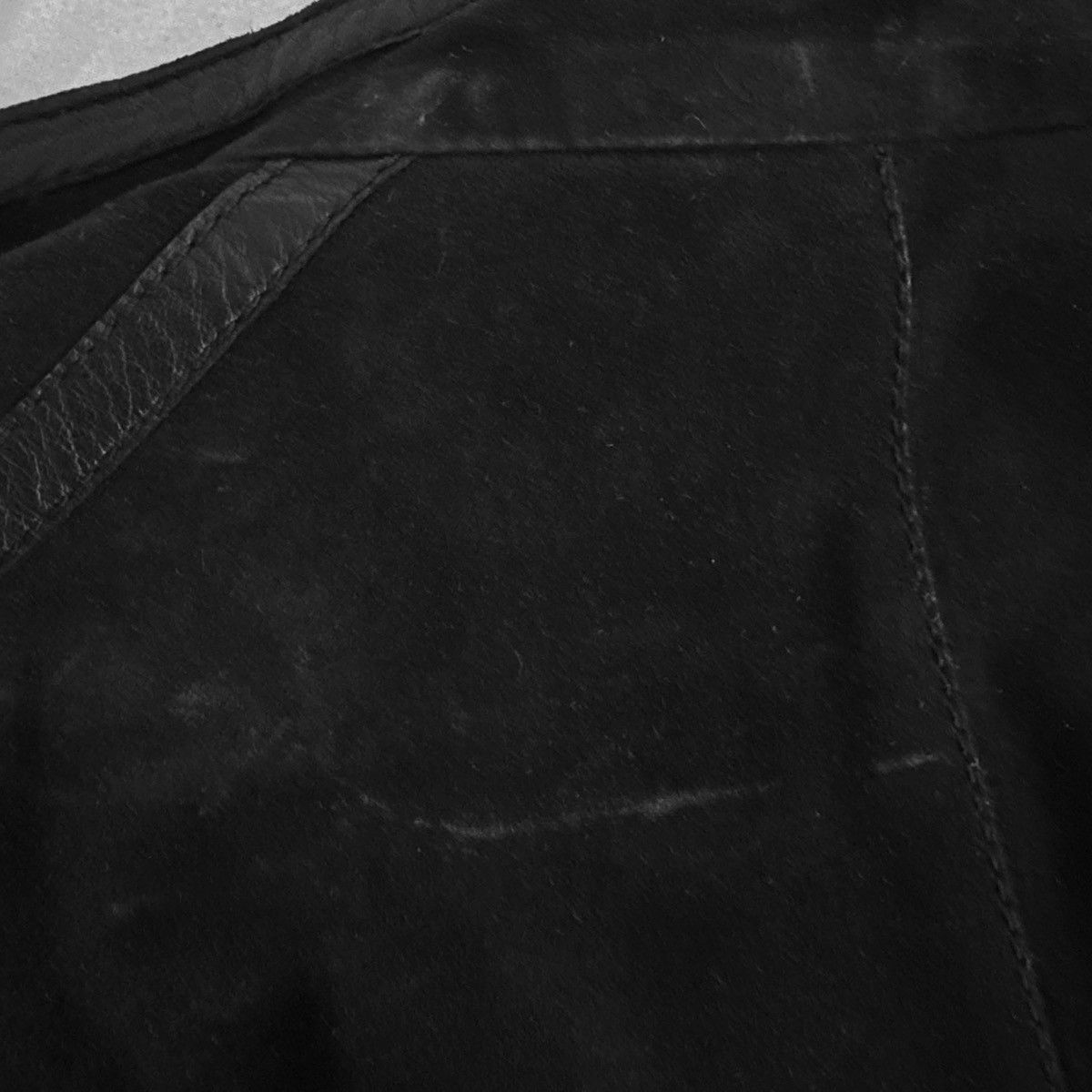 Roberto Cavalli Runway Roberto Cavalli suede leather jacket ruffled sleeves Size S / US 4 / IT 40 - 9 Thumbnail