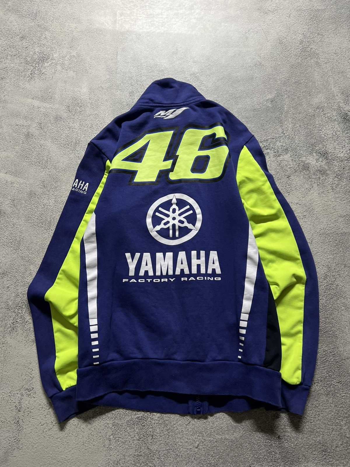 Vintage × Yamaha Vintage Y2k Yamaha💙 Factory Racing Over Print Zip Sweatshirt Size US XS / EU 42 / 0 - 6 Thumbnail