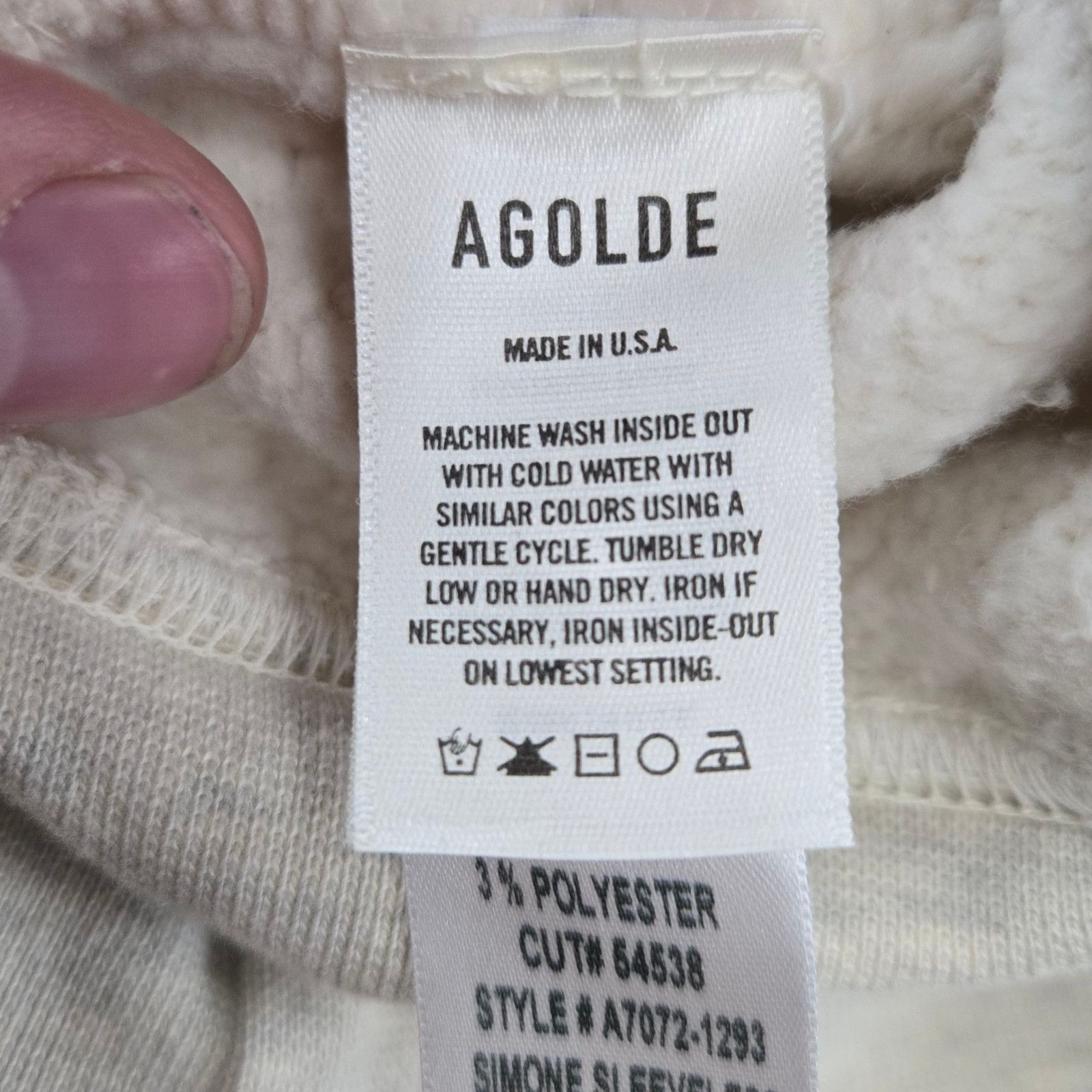 Agolde AGOLDE Simone Sleeveless Sweatshirt Gray Vest Size Medium Size M / US 6-8 / IT 42-44 - 5 Thumbnail