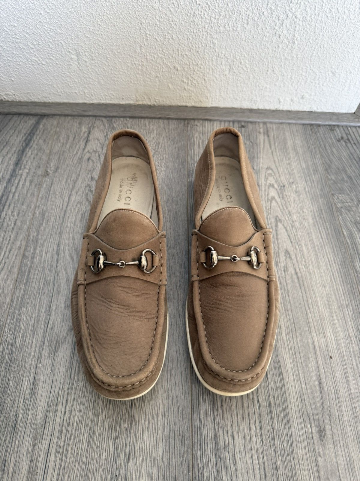 Gucci Gucci Horsebit Loafers in Beige Leather – Size 9.5 Size US 9.5 / EU 42-43 - 4 Thumbnail