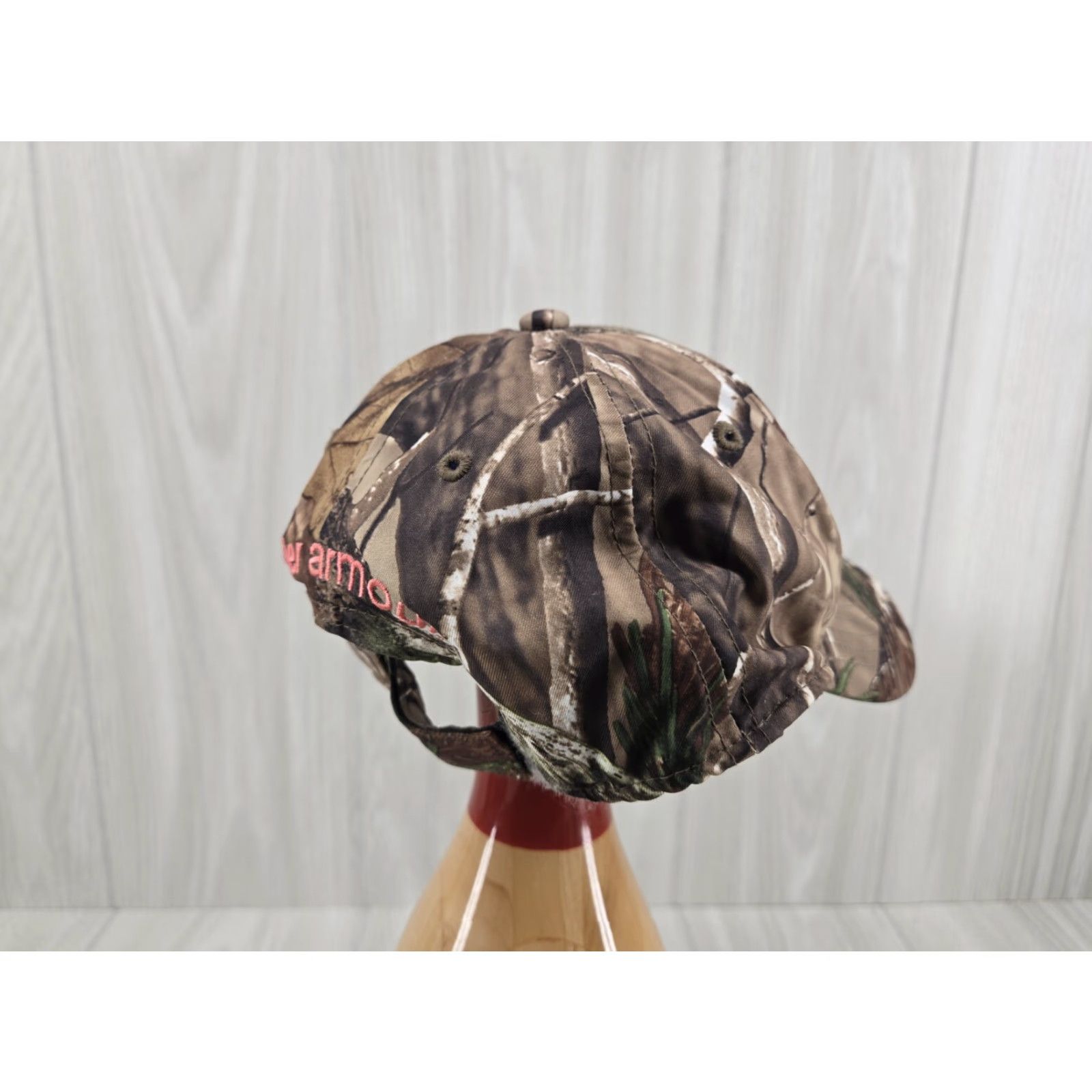 Under Armour VINTAGE Under Armour Pink Logo Camo Hat Womens Adjustable Strapback Brown By UA Womens Adjustable Pink Logo Camo Hat Size ONE SIZE - 6 Thumbnail